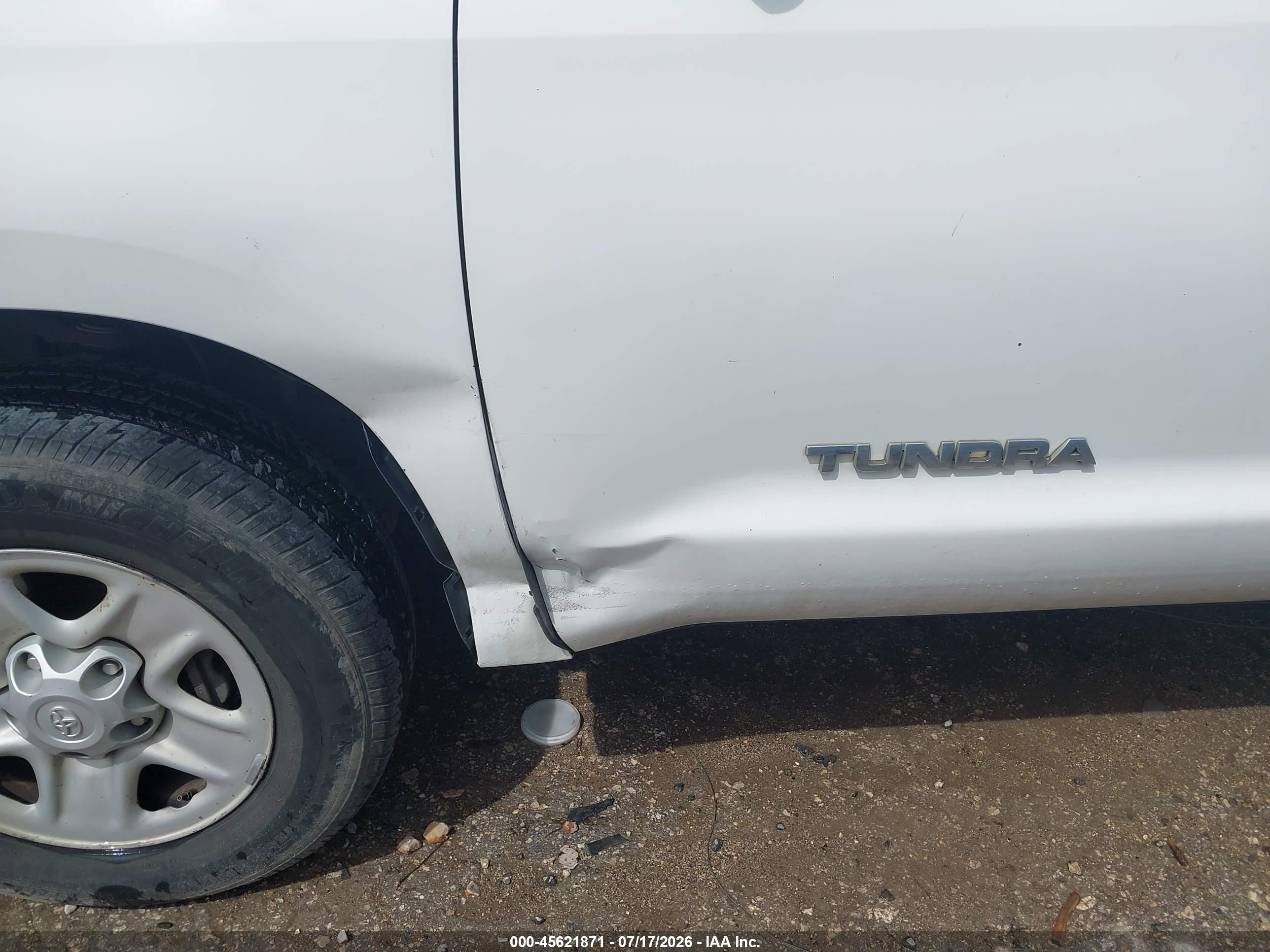 2010 Toyota Tundra Grade 4.6l V8 White vin: 5TFEM5F10AX010575