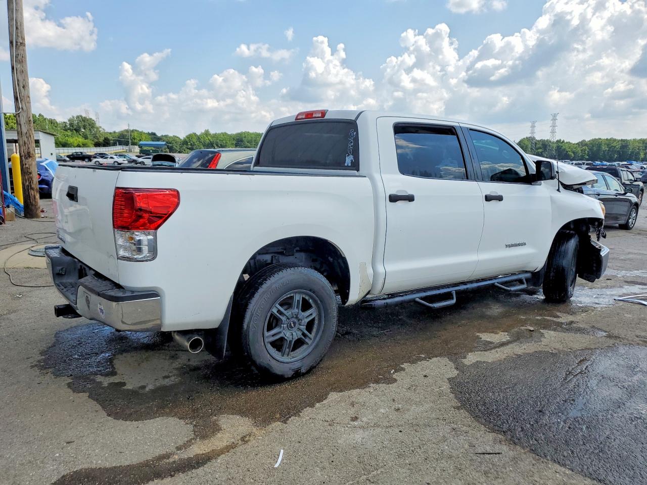 2010 Toyota Tundra Crewmax Sr5 White vin: 5TFEM5F10AX011600