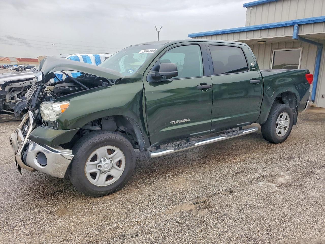 2013 Toyota Tundra Crewmax Sr5 Green vin: 5TFEM5F10DX062602