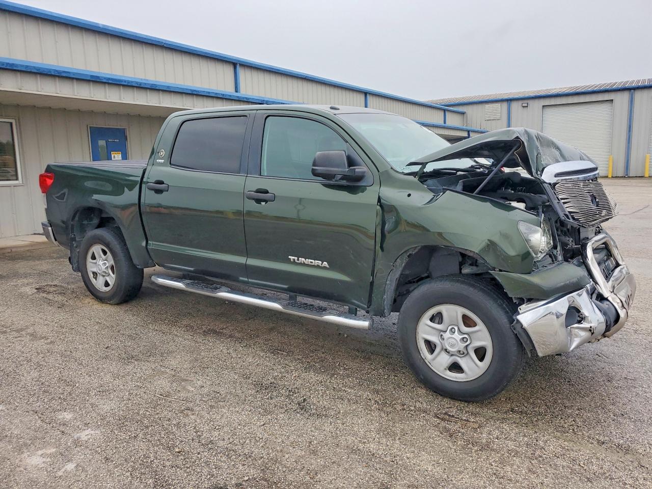 2013 Toyota Tundra Crewmax Sr5 Green vin: 5TFEM5F10DX062602