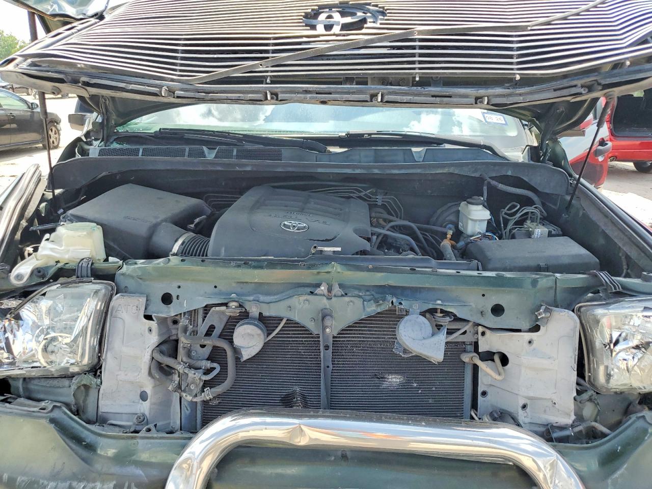 2013 Toyota Tundra Crewmax Sr5 Green vin: 5TFEM5F10DX062602