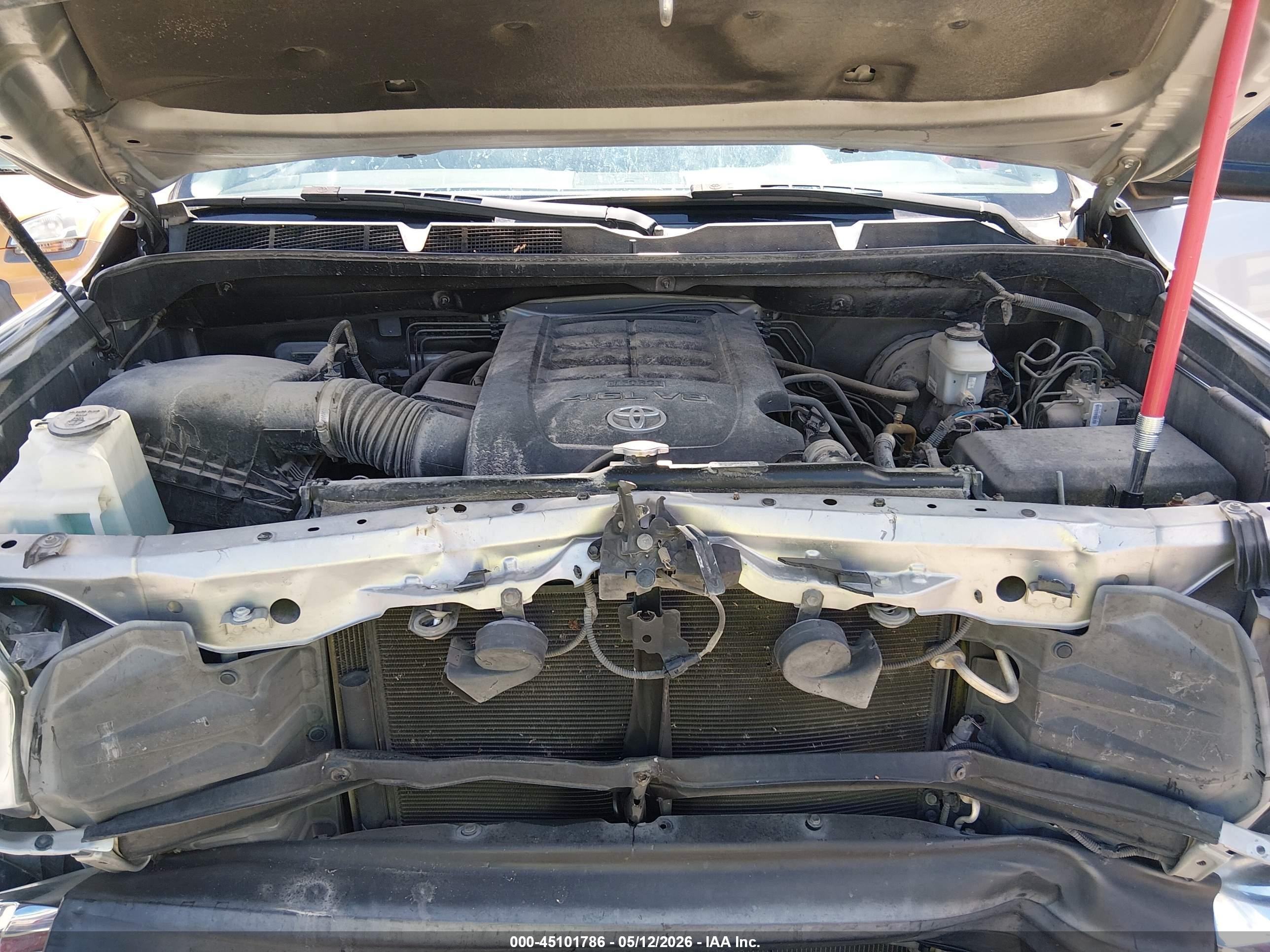 2014 Toyota Tundra Sr5 4.6l V8 Silver vin: 5TFEM5F10EX081667