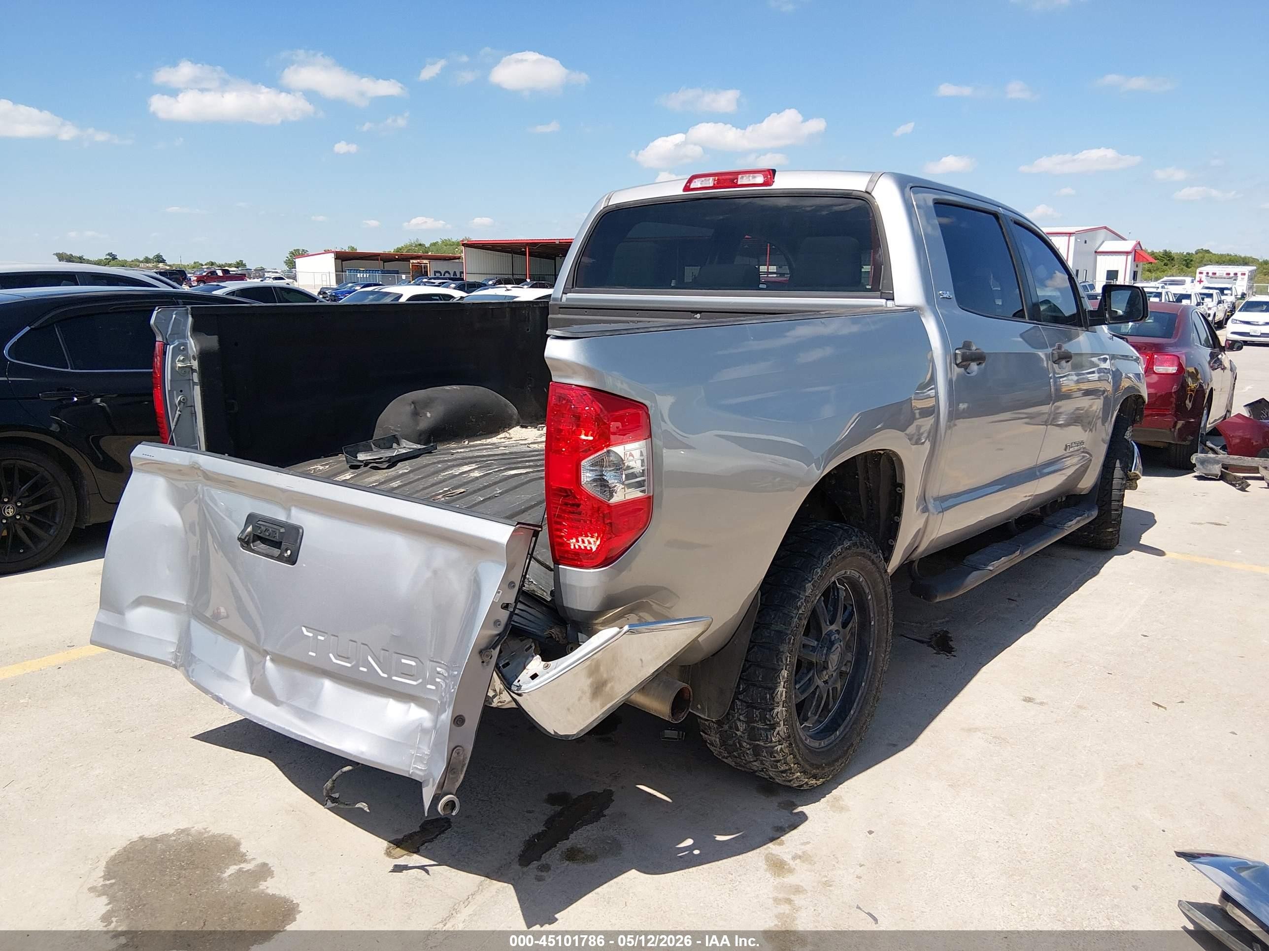 2014 Toyota Tundra Sr5 4.6l V8 Silver vin: 5TFEM5F10EX081667