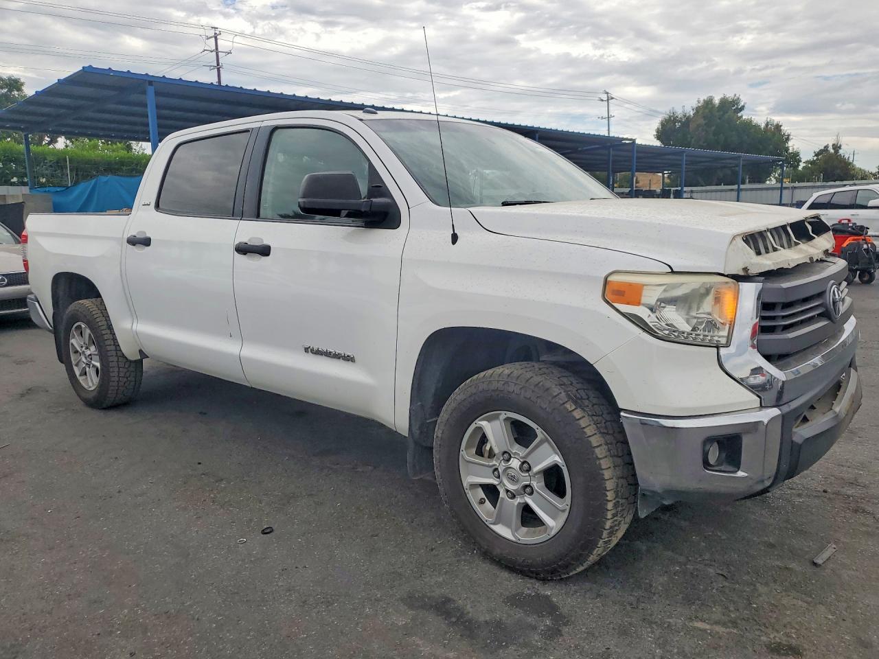 2014 Toyota Tundra Crewmax Sr5 Белый vin: 5TFEM5F11EX081466