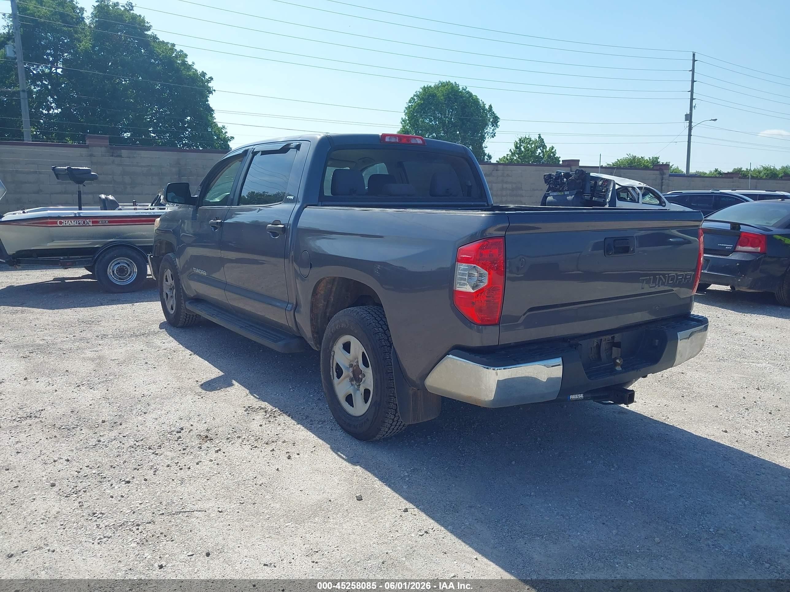 2015 Toyota Tundra Sr5 4.6l V8 Серый vin: 5TFEM5F11FX084031