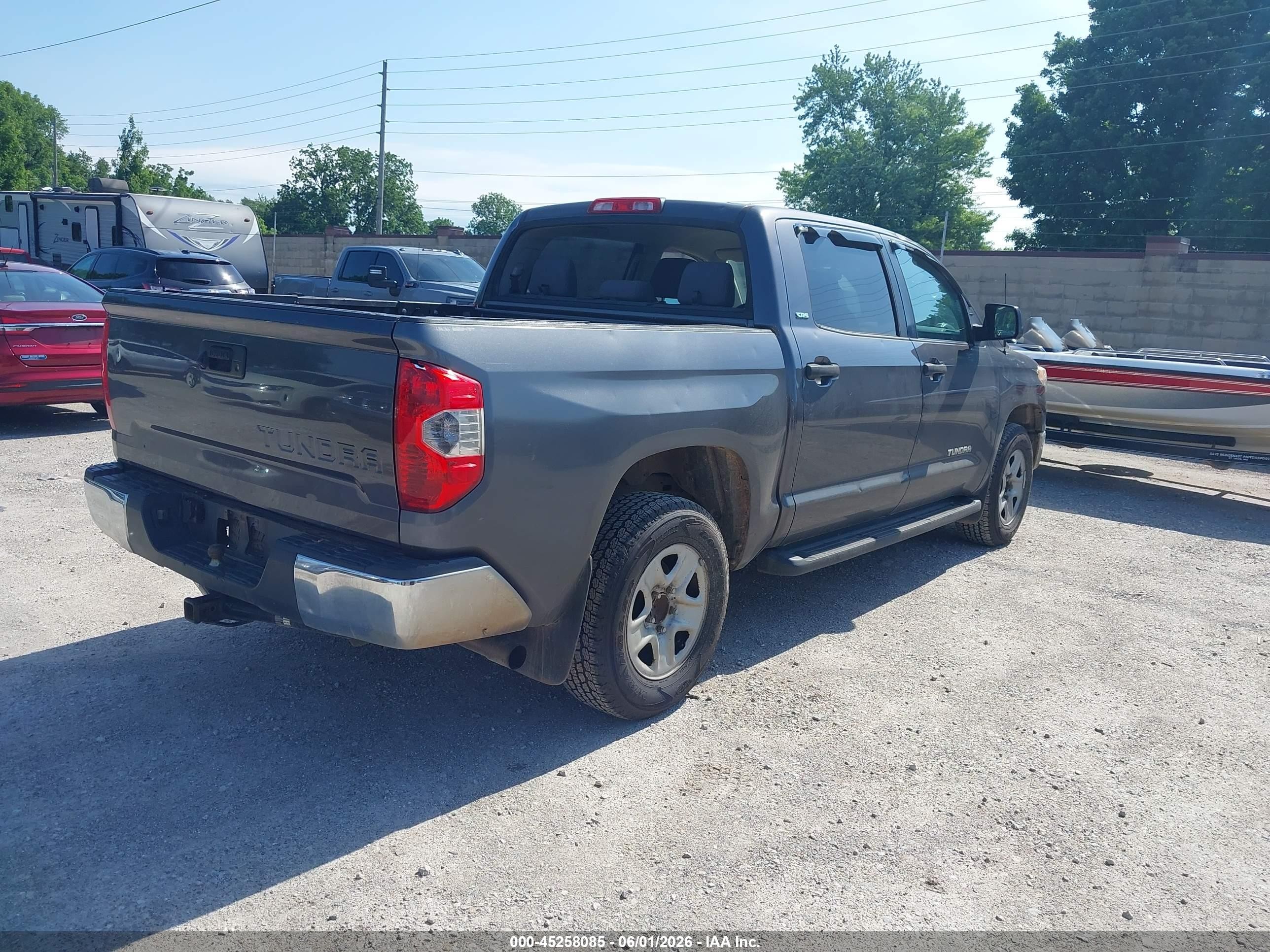2015 Toyota Tundra Sr5 4.6l V8 Серый vin: 5TFEM5F11FX084031