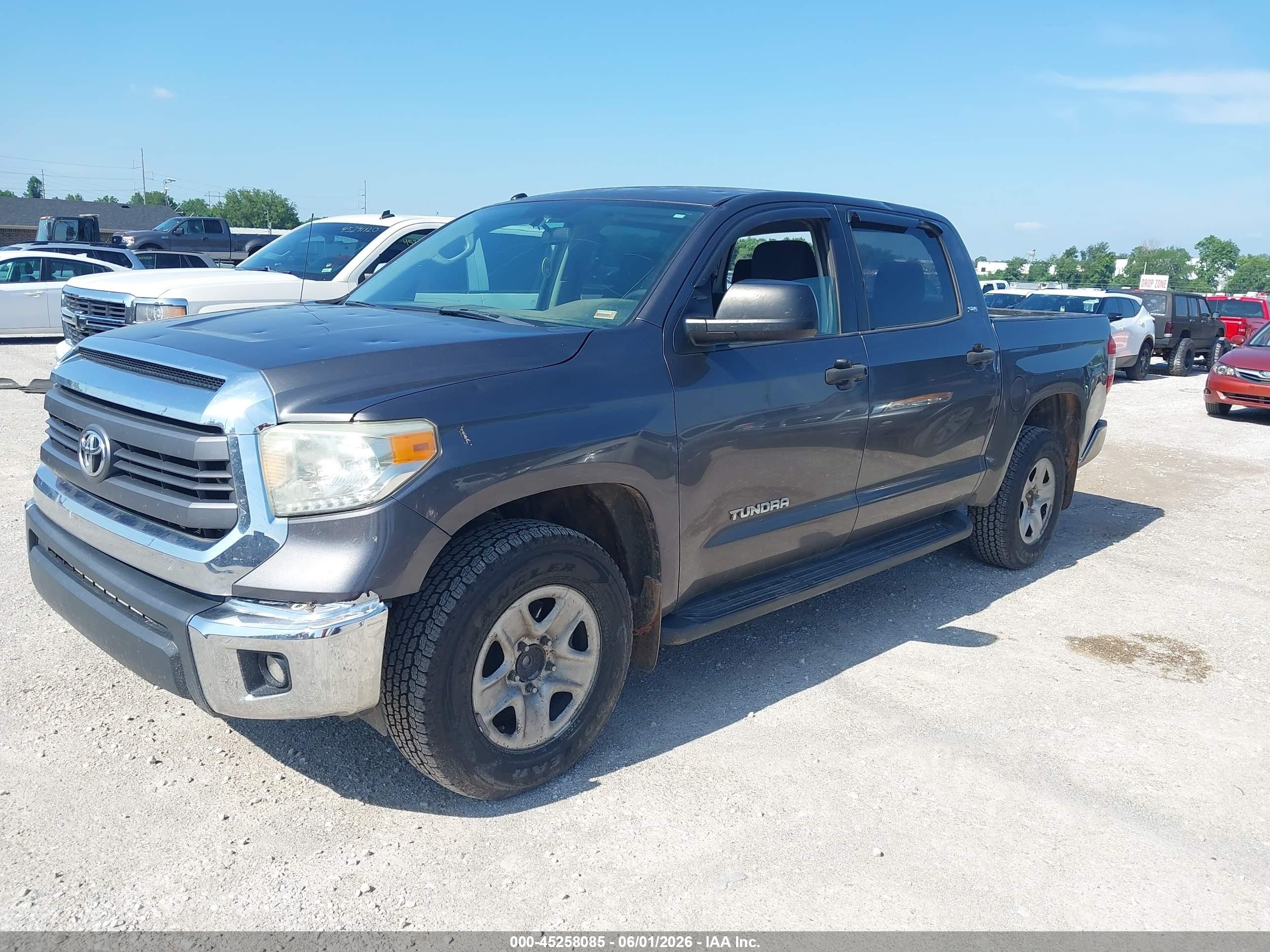 2015 Toyota Tundra Sr5 4.6l V8 Серый vin: 5TFEM5F11FX084031