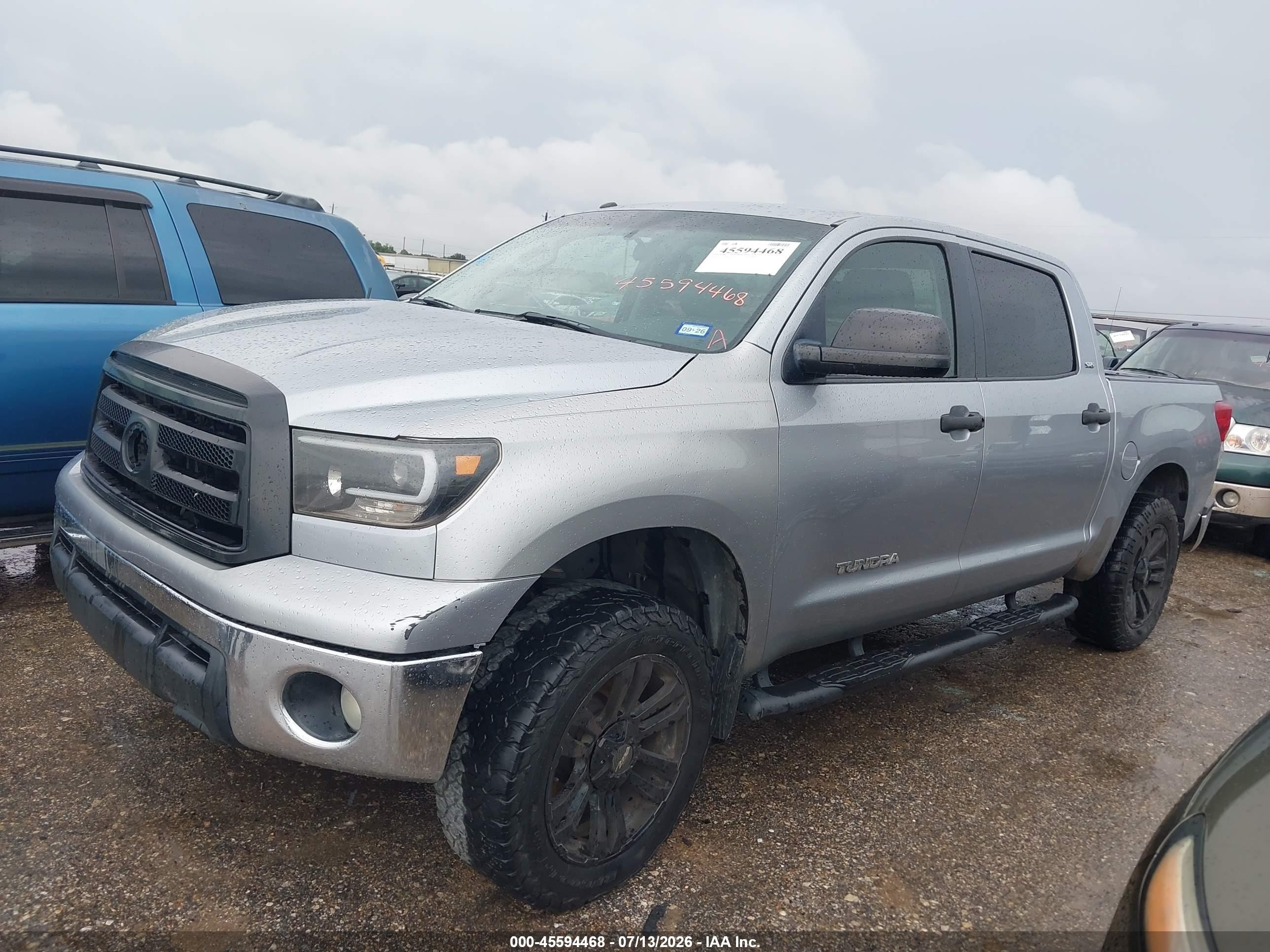 2010 Toyota Tundra Grade 4.6l V8 Silver vin: 5TFEM5F12AX017883