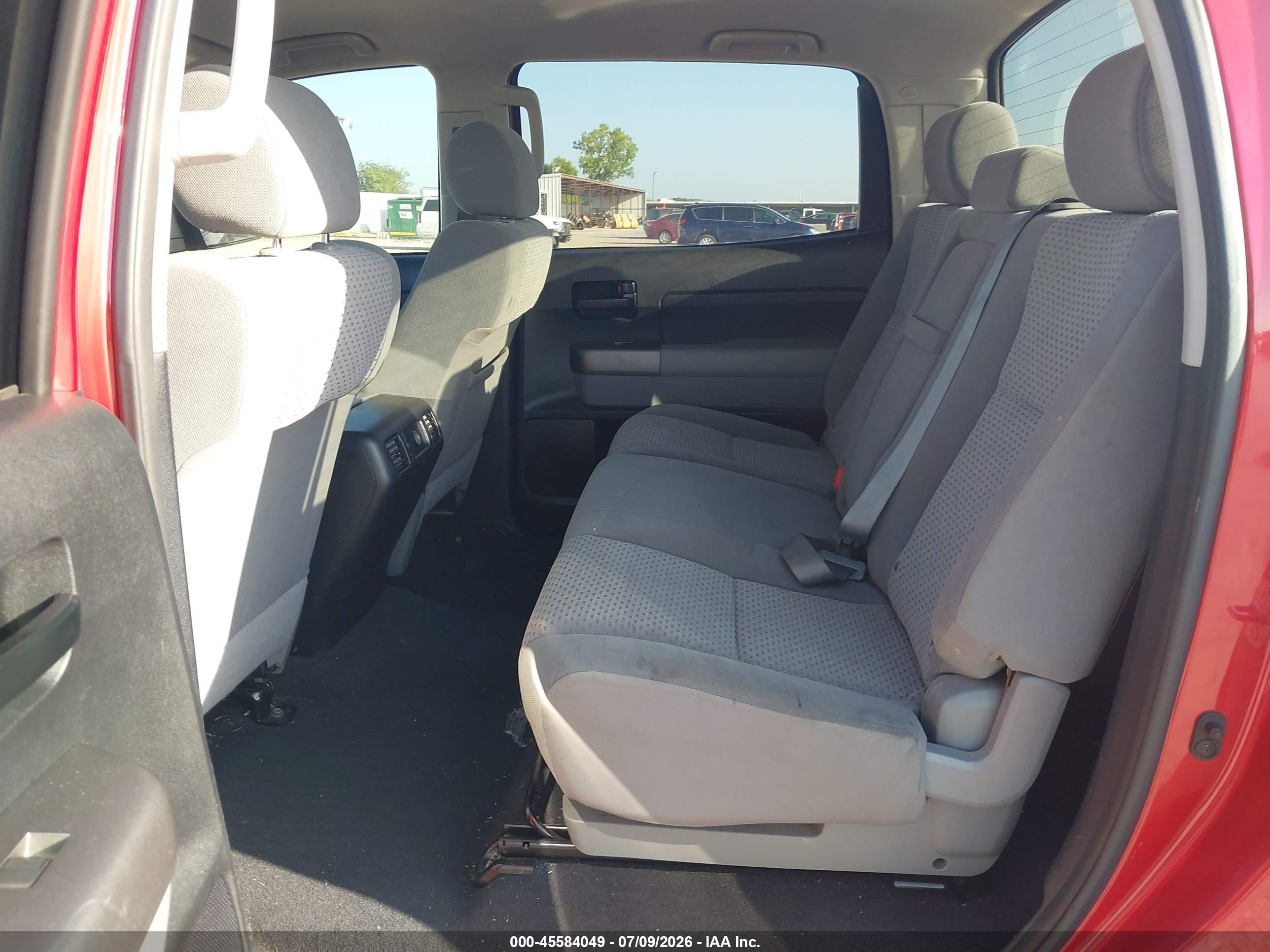 2012 Toyota Tundra Grade 4.6l V8 Red vin: 5TFEM5F12CX039563