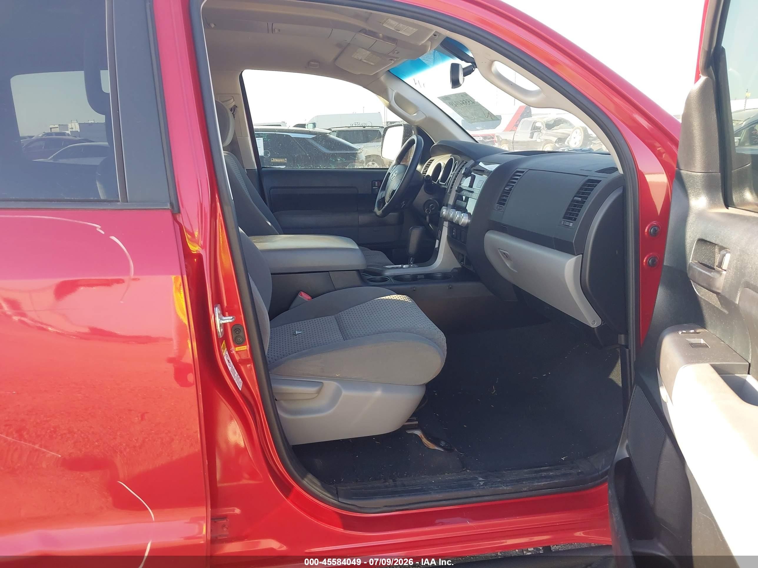 2012 Toyota Tundra Grade 4.6l V8 Red vin: 5TFEM5F12CX039563