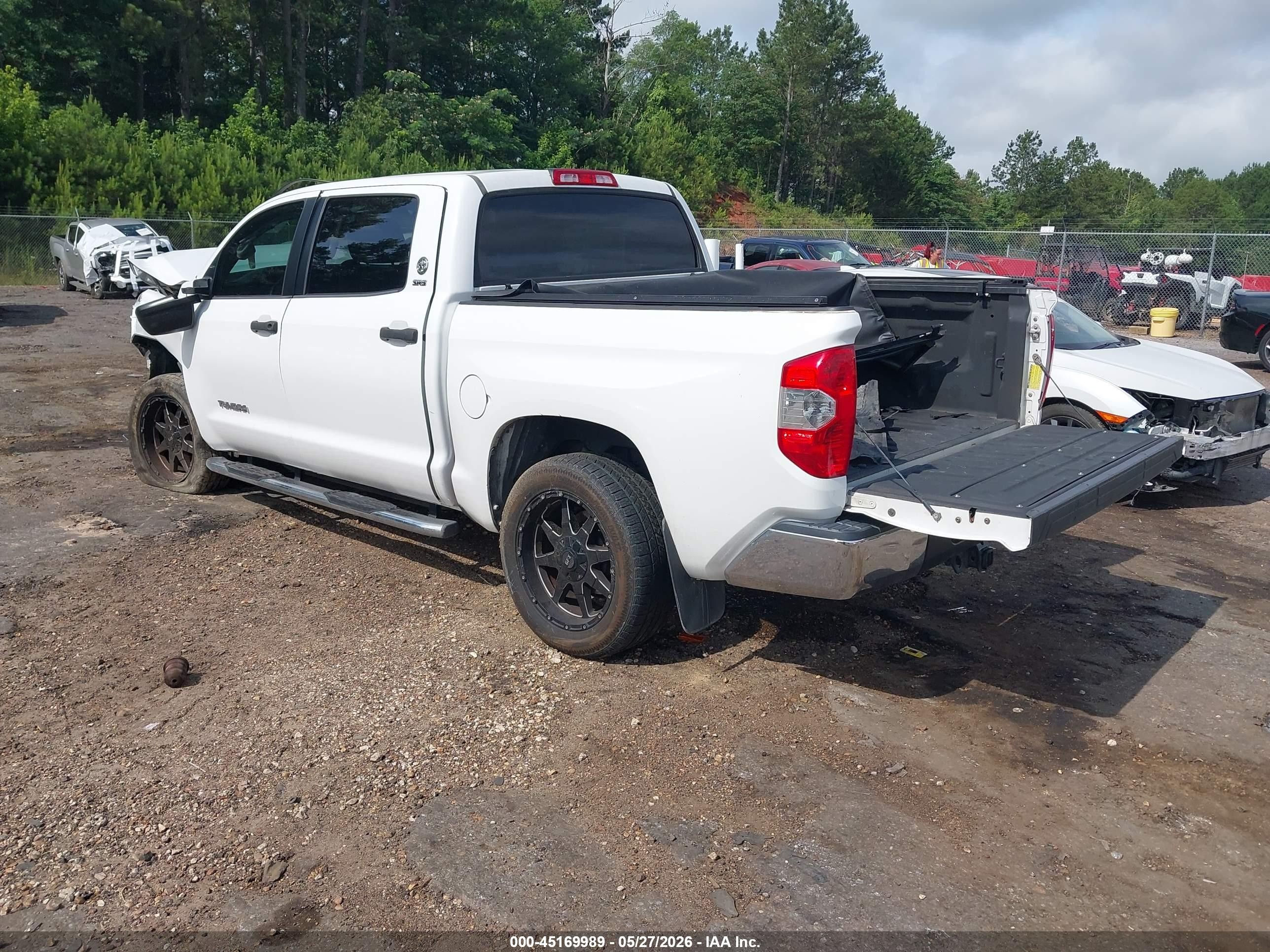 2014 Toyota Tundra Sr5 4.6l V8 White vin: 5TFEM5F12EX070976