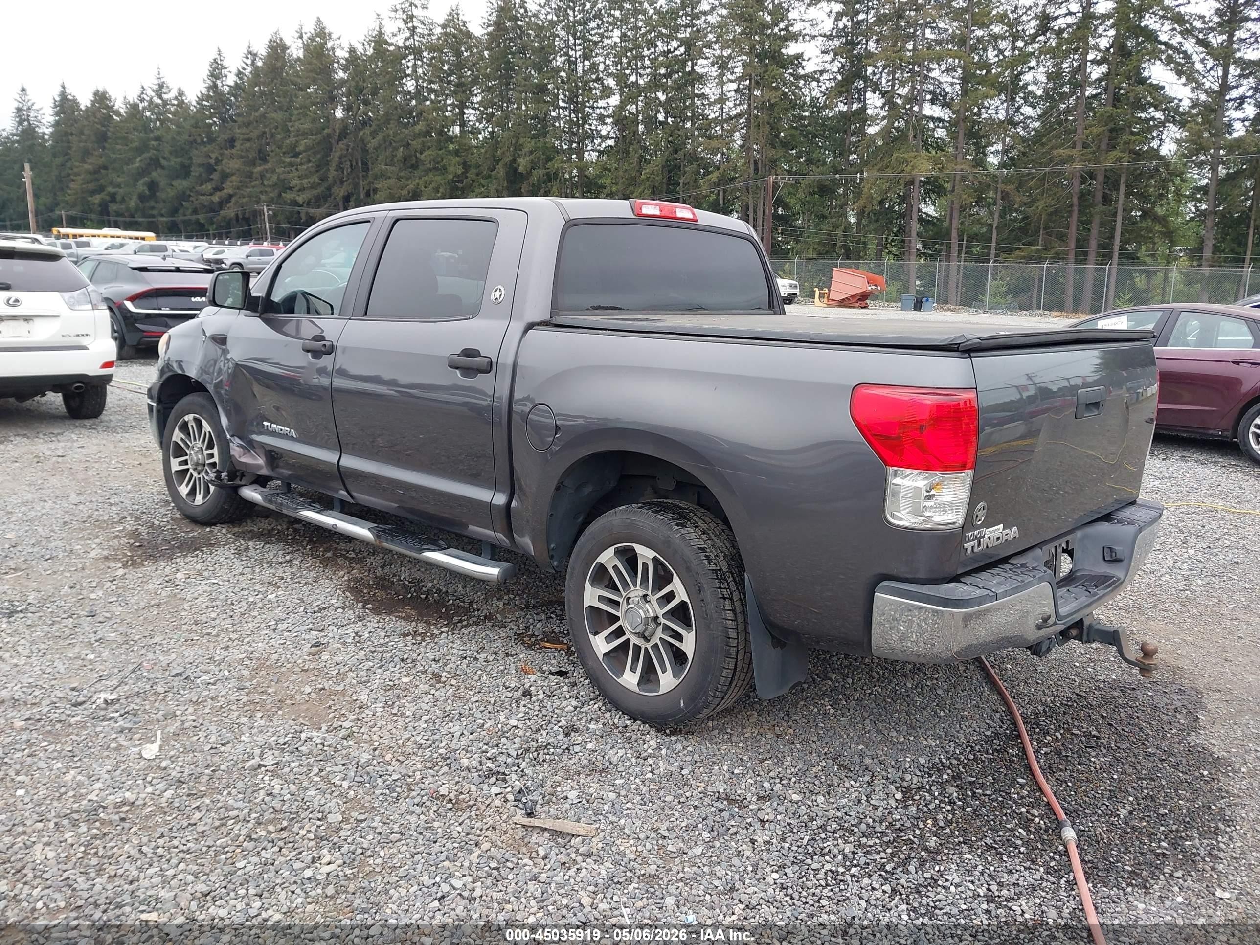2012 Toyota Tundra Grade 4.6l V8 Серый vin: 5TFEM5F14CX041914