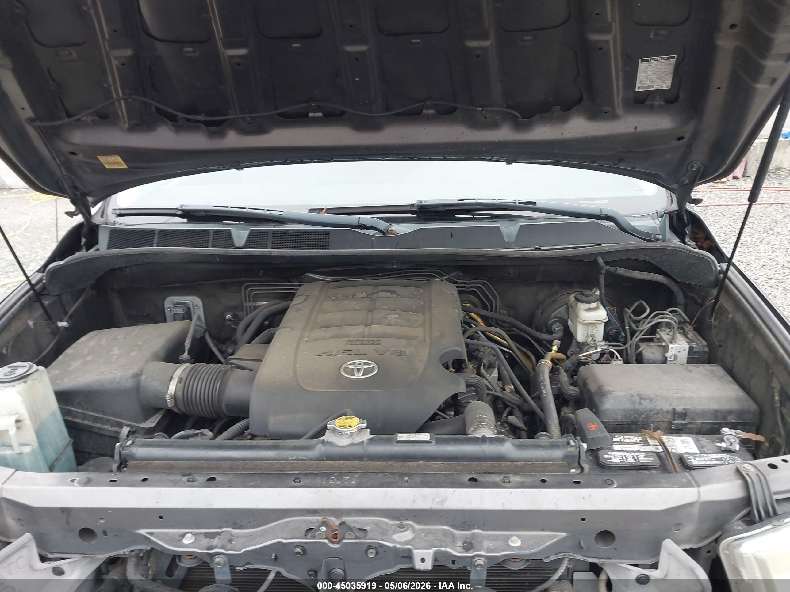 2012 Toyota Tundra Grade 4.6l V8 Серый vin: 5TFEM5F14CX041914
