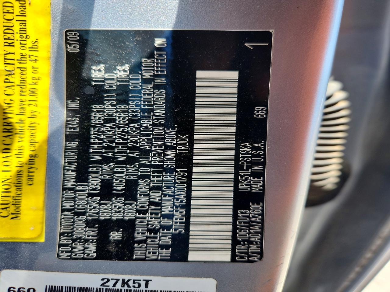 2010 Toyota Tundra Crewmax Sr5 Silver vin: 5TFEM5F15AX001791