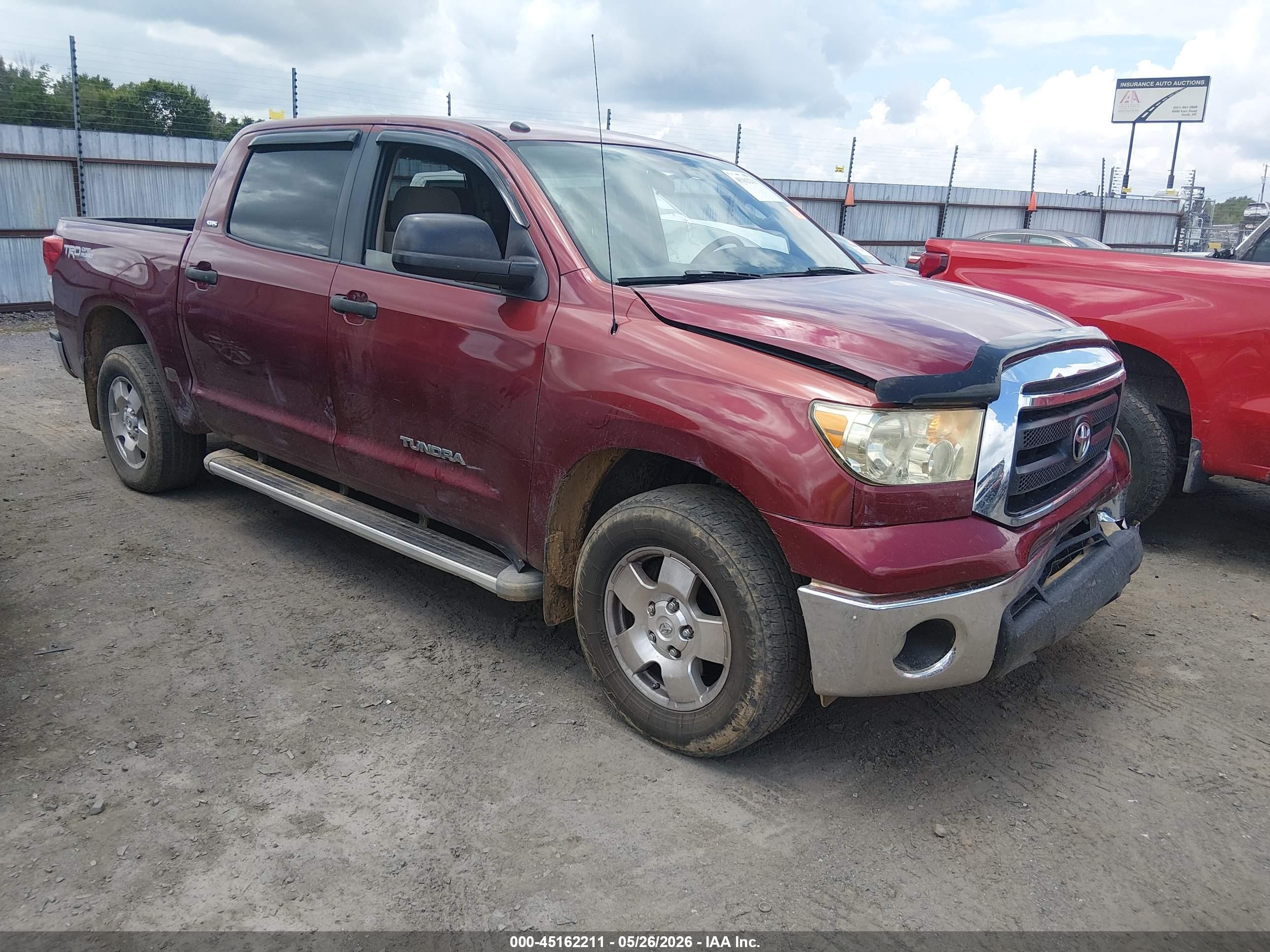 2010 Toyota Tundra Grade 4.6l V8 Burgundy vin: 5TFEM5F15AX012967