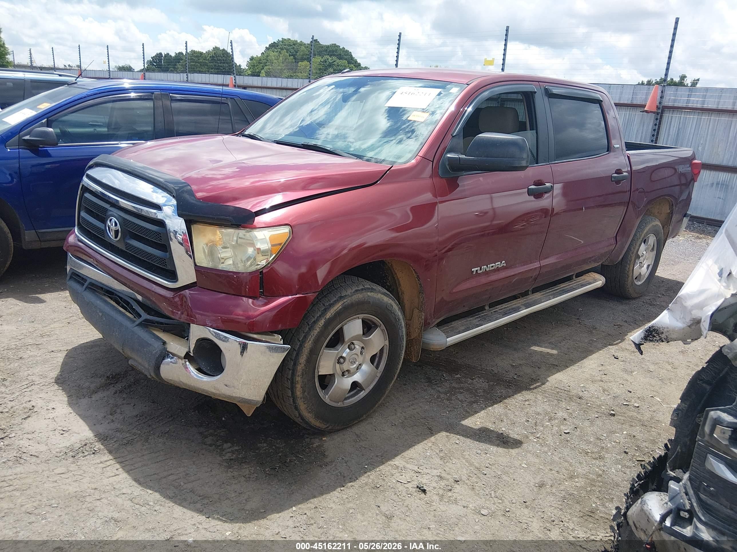 2010 Toyota Tundra Grade 4.6l V8 Burgundy vin: 5TFEM5F15AX012967