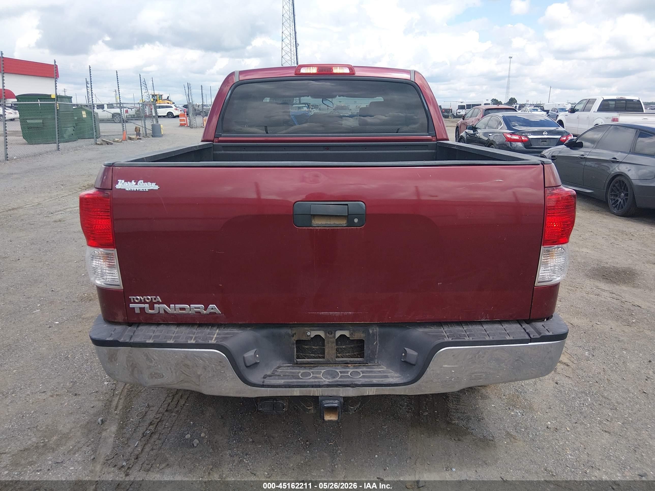 2010 Toyota Tundra Grade 4.6l V8 Burgundy vin: 5TFEM5F15AX012967