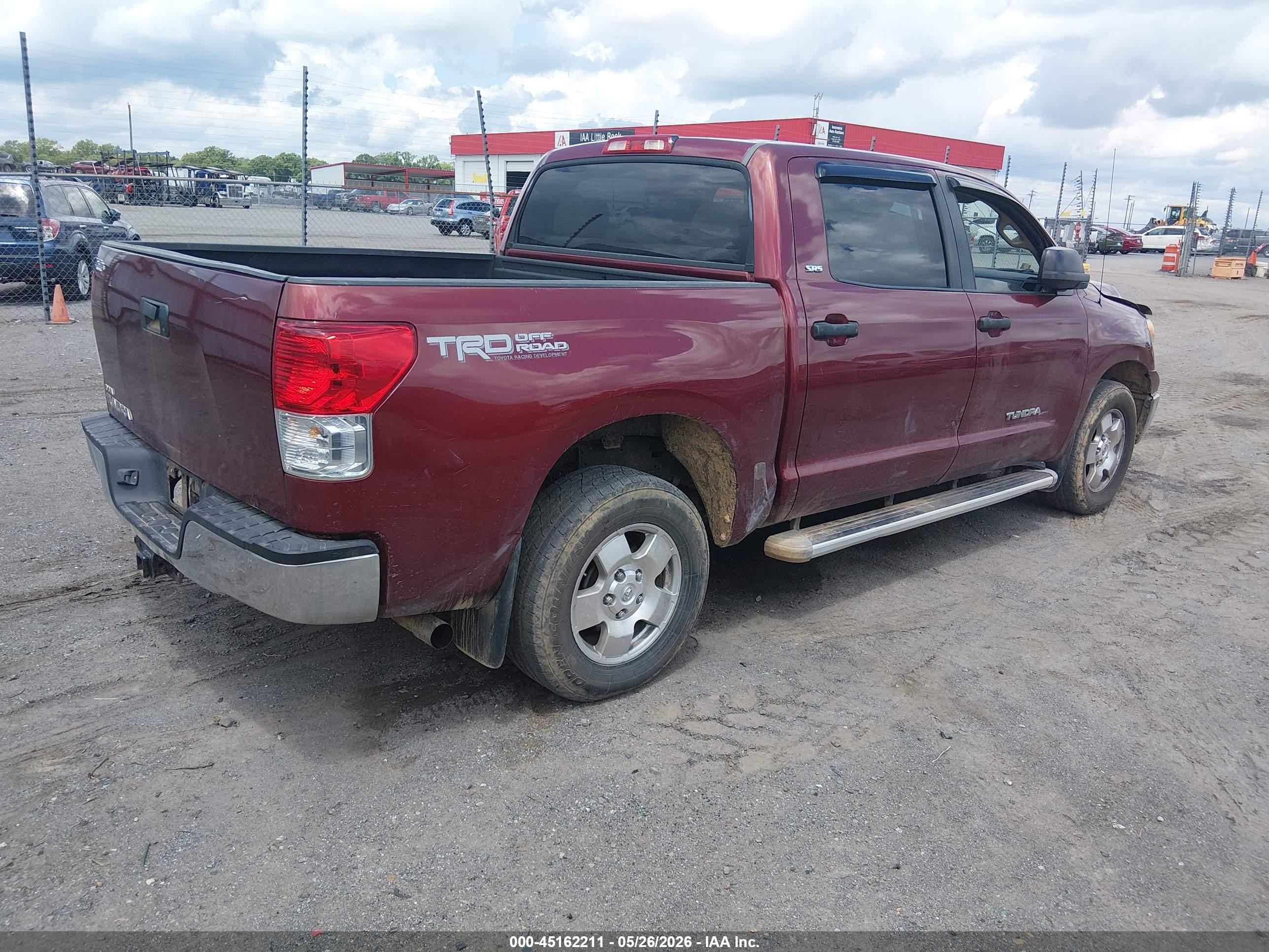 2010 Toyota Tundra Grade 4.6l V8 Burgundy vin: 5TFEM5F15AX012967