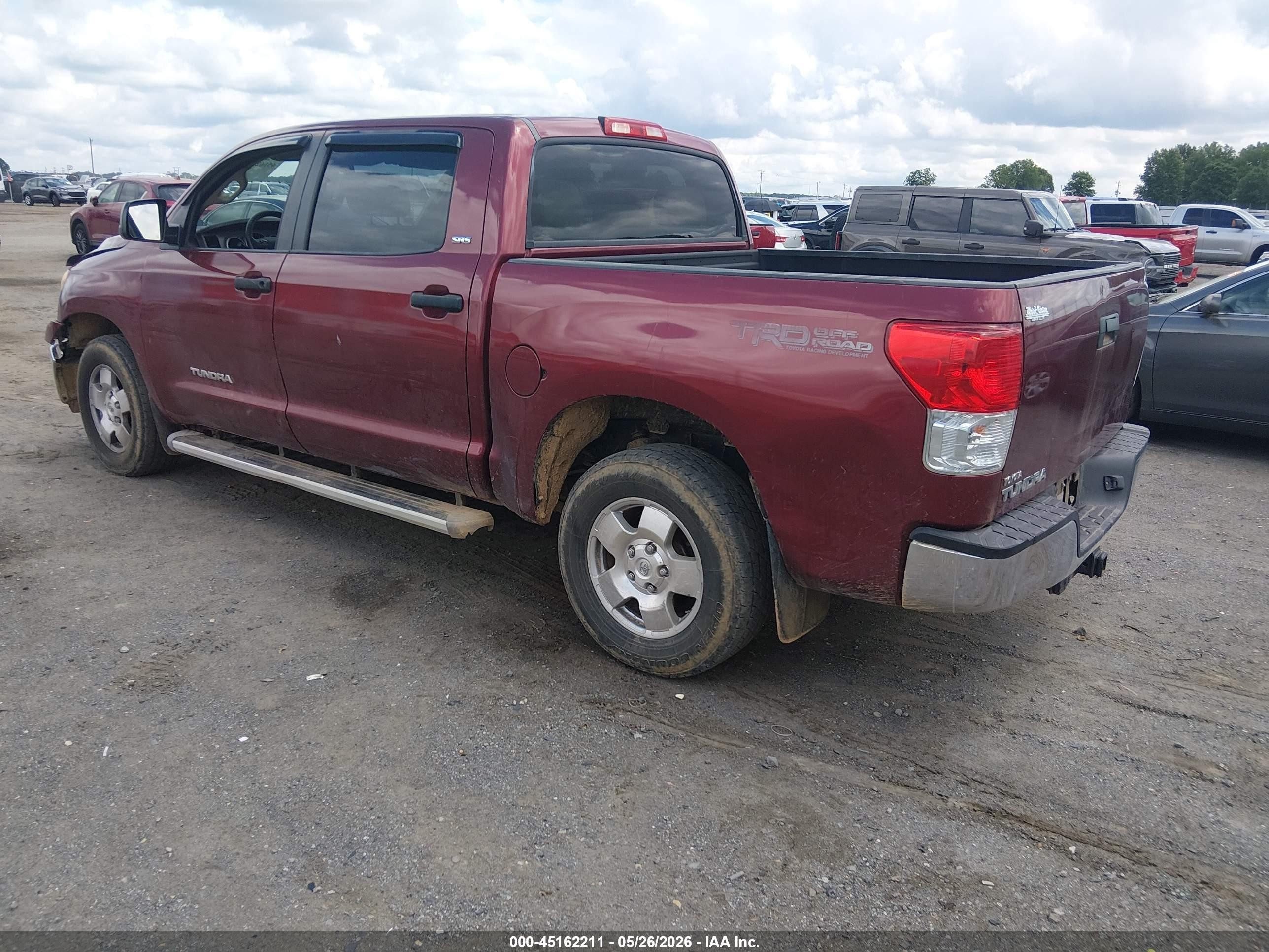 2010 Toyota Tundra Grade 4.6l V8 Burgundy vin: 5TFEM5F15AX012967