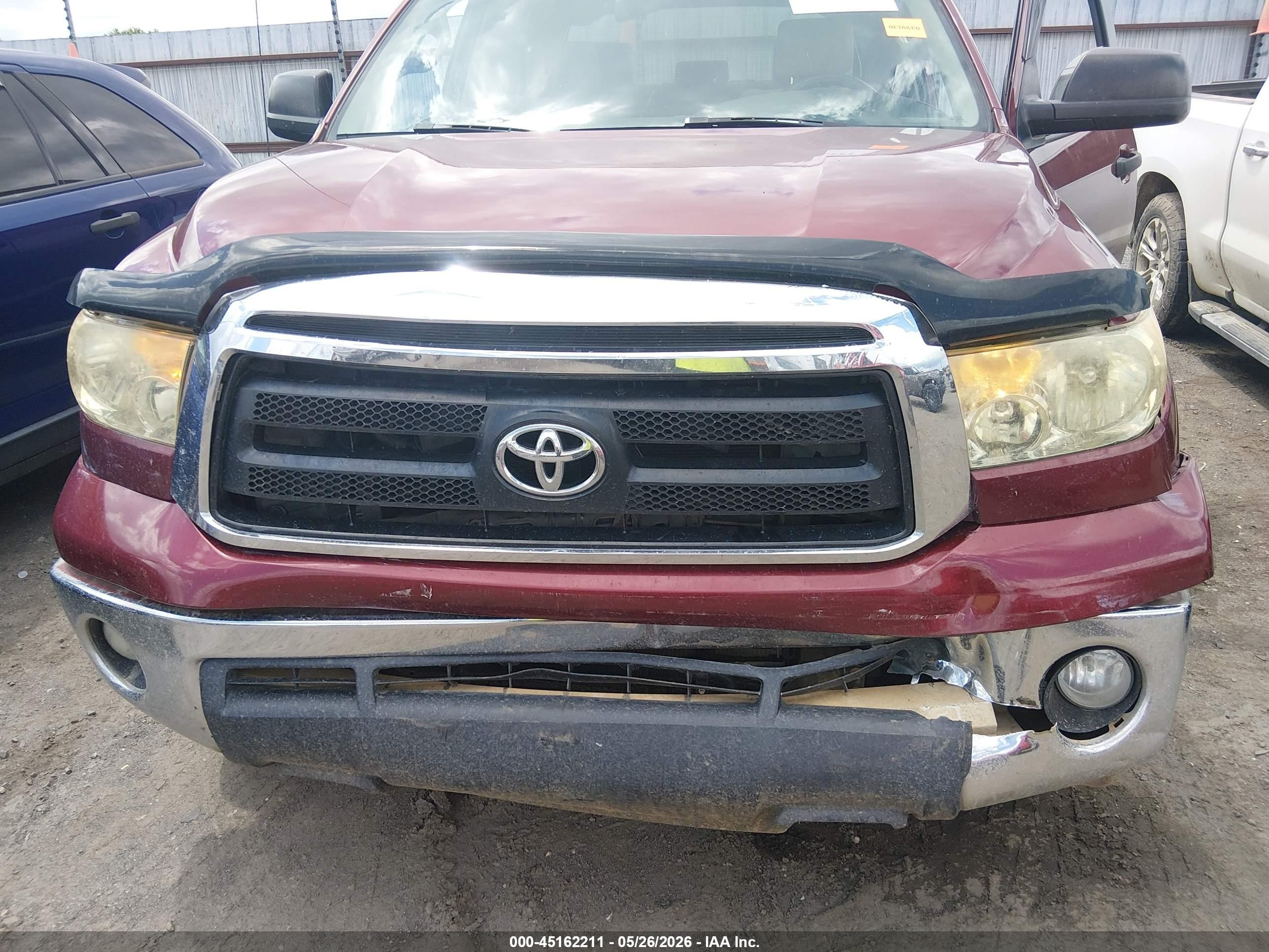 2010 Toyota Tundra Grade 4.6l V8 Burgundy vin: 5TFEM5F15AX012967
