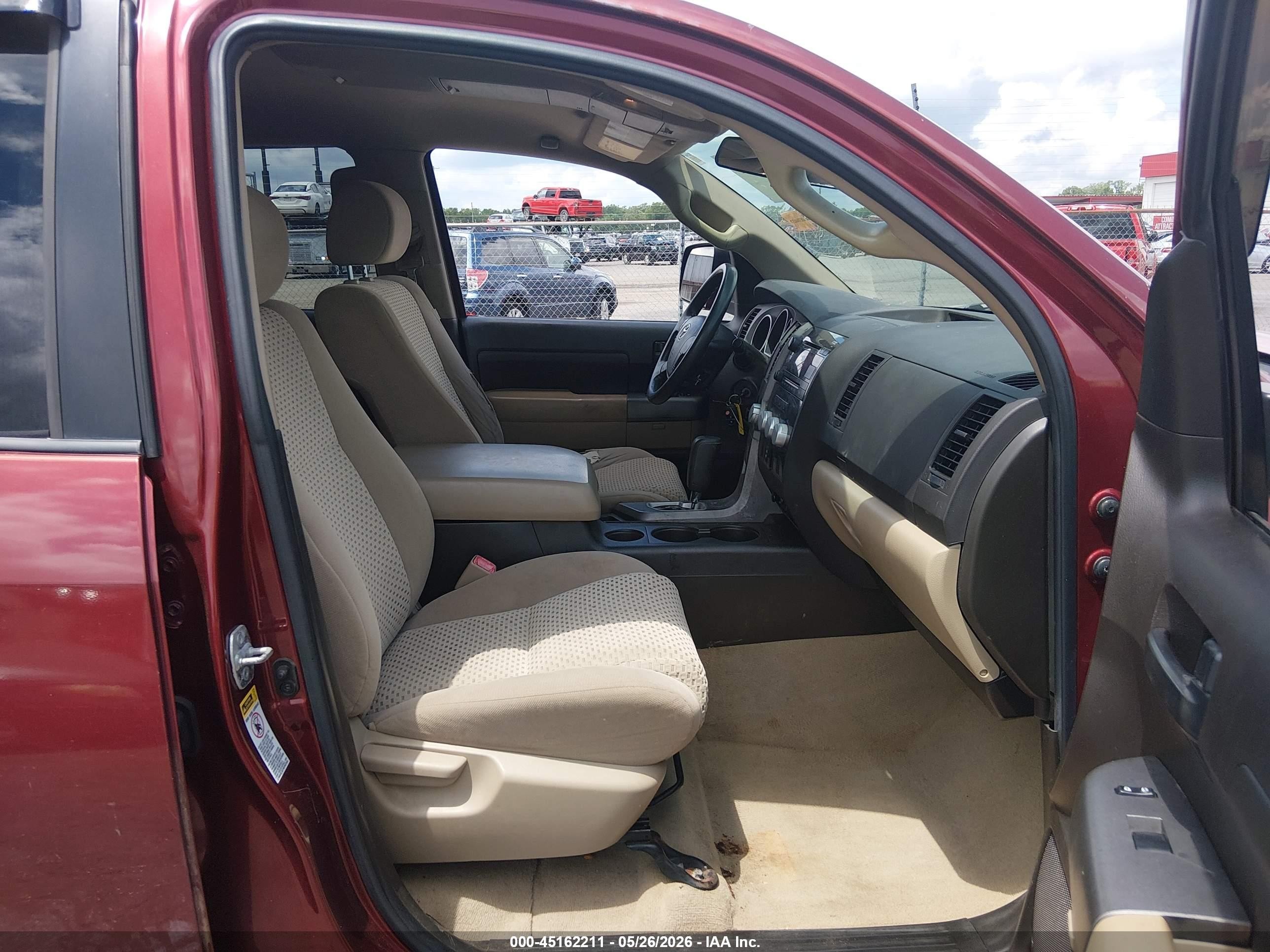 2010 Toyota Tundra Grade 4.6l V8 Burgundy vin: 5TFEM5F15AX012967