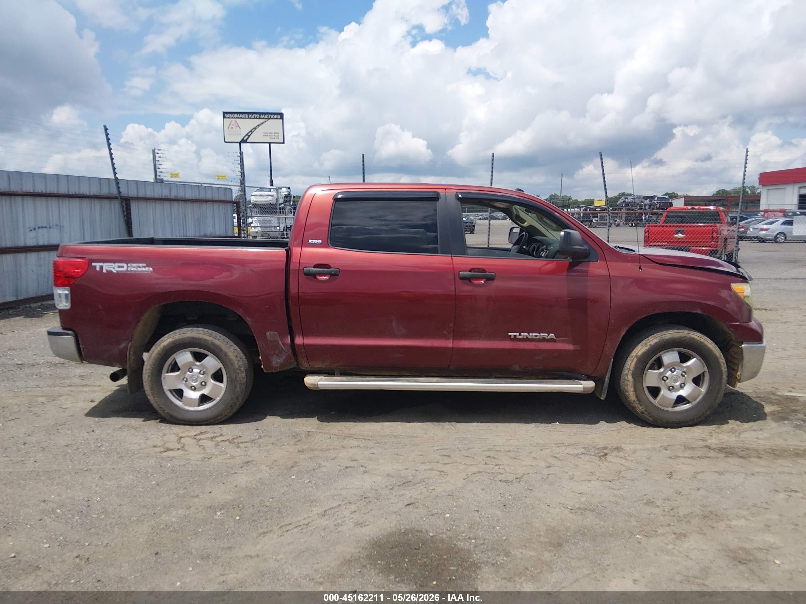 2010 Toyota Tundra Grade 4.6l V8 Burgundy vin: 5TFEM5F15AX012967
