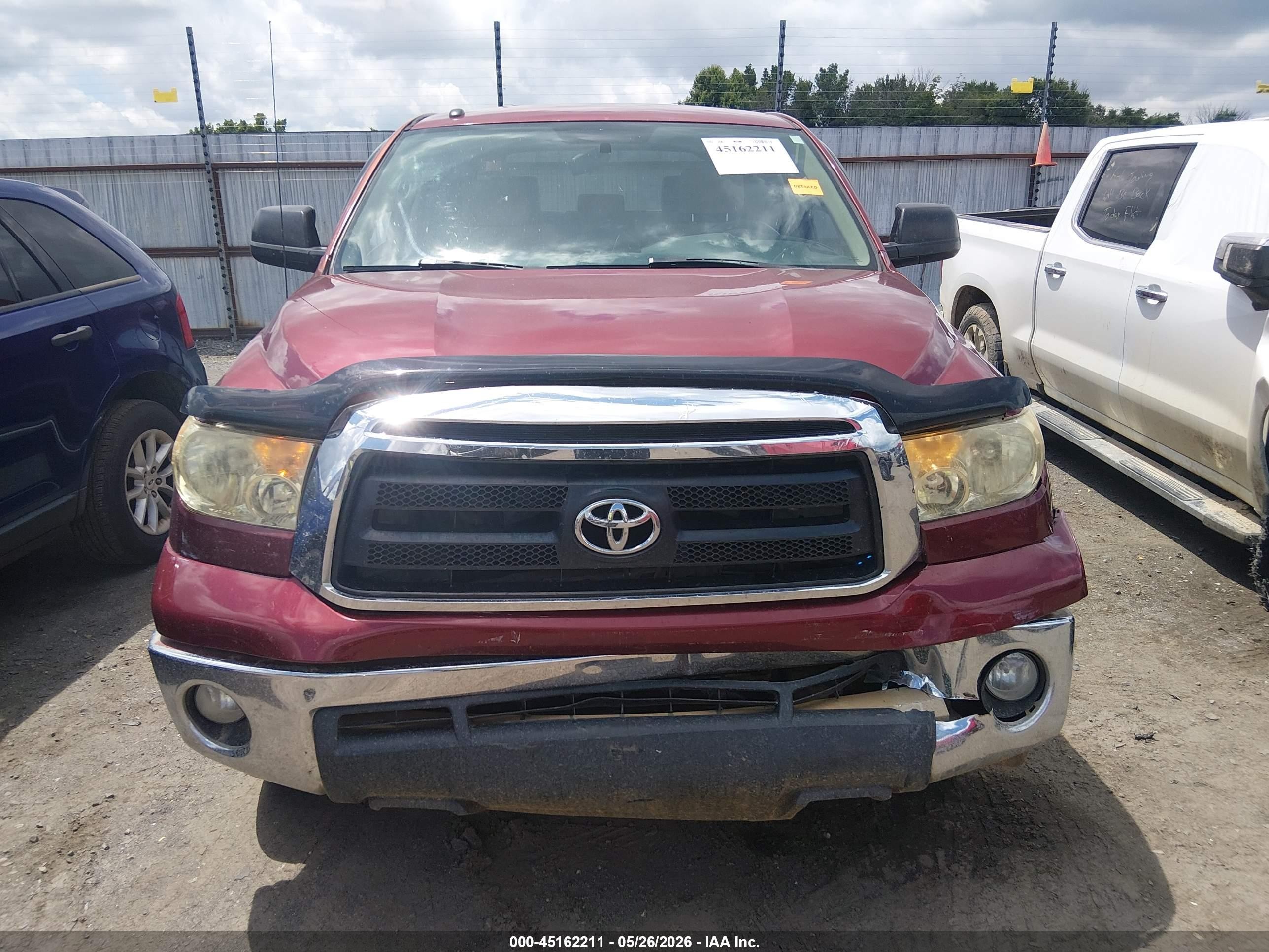 2010 Toyota Tundra Grade 4.6l V8 Burgundy vin: 5TFEM5F15AX012967