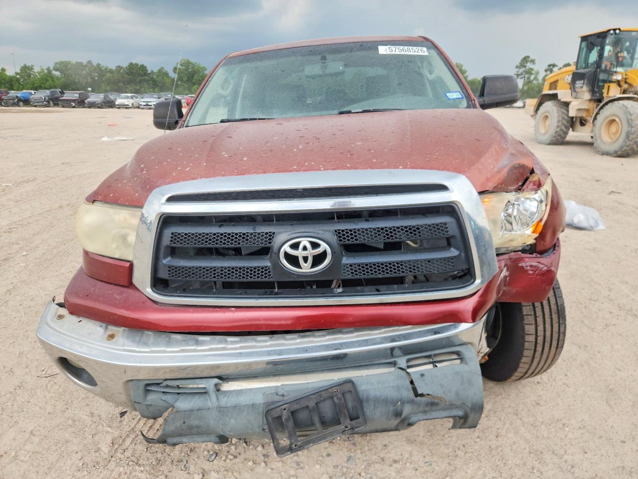 2010 Toyota Tundra Crewmax Sr5 Burgundy vin: 5TFEM5F15AX017554
