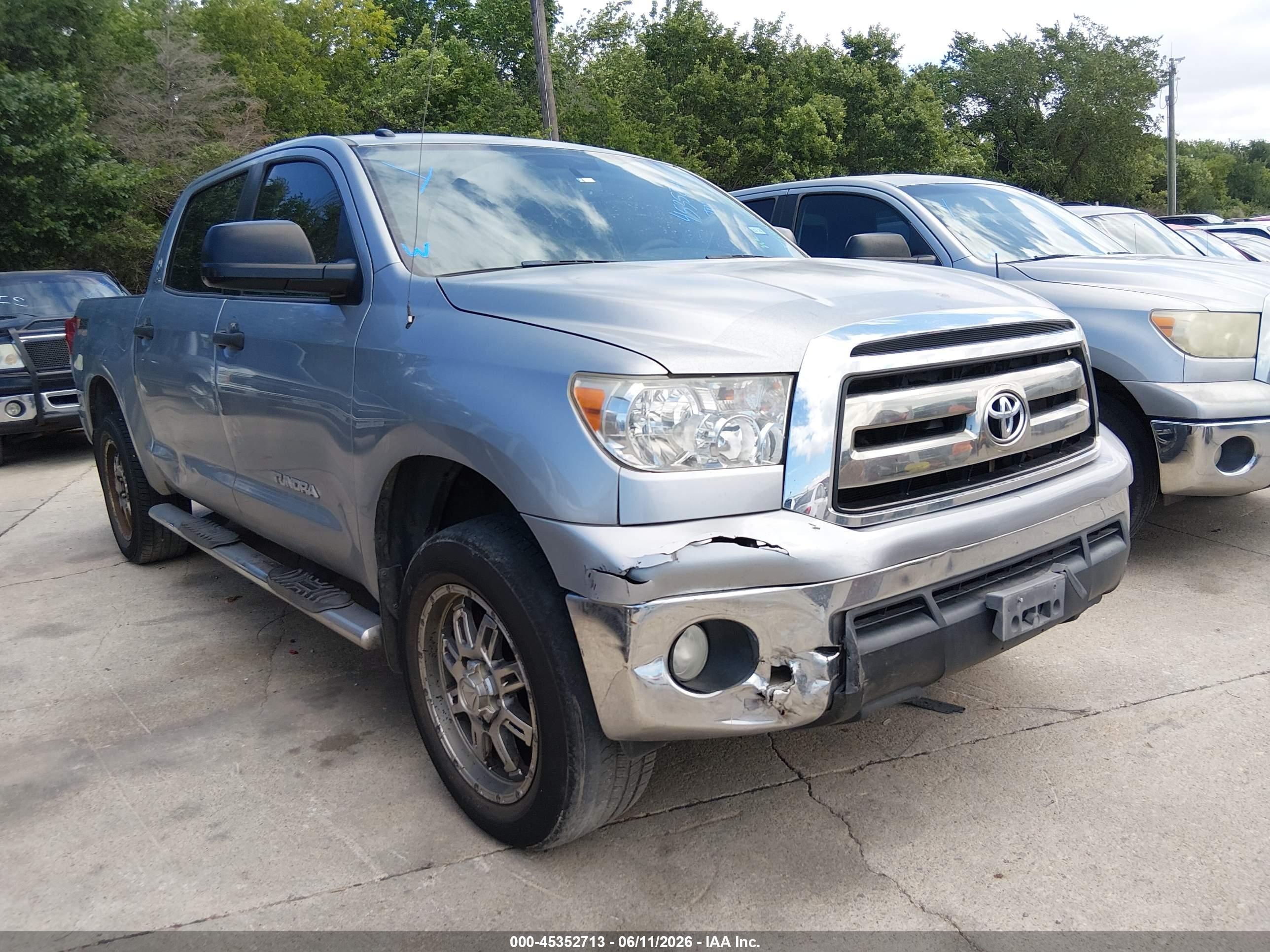 2013 Toyota Tundra Grade 4.6l V8 Gray vin: 5TFEM5F15DX057556