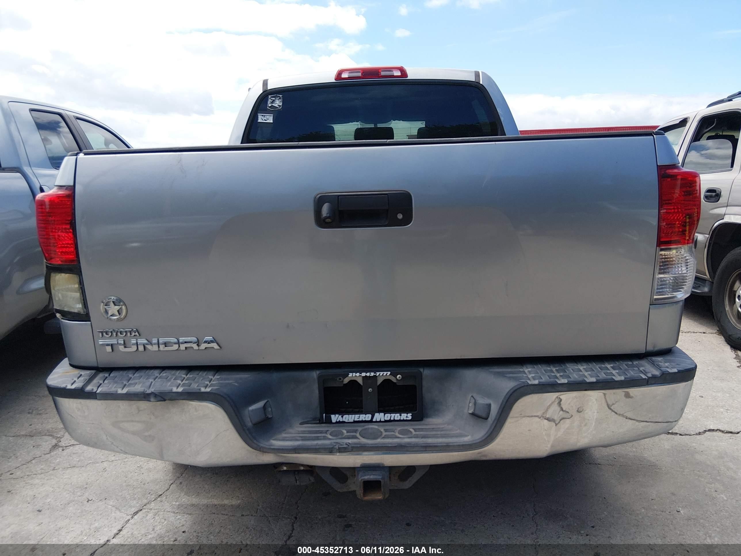 2013 Toyota Tundra Grade 4.6l V8 Gray vin: 5TFEM5F15DX057556