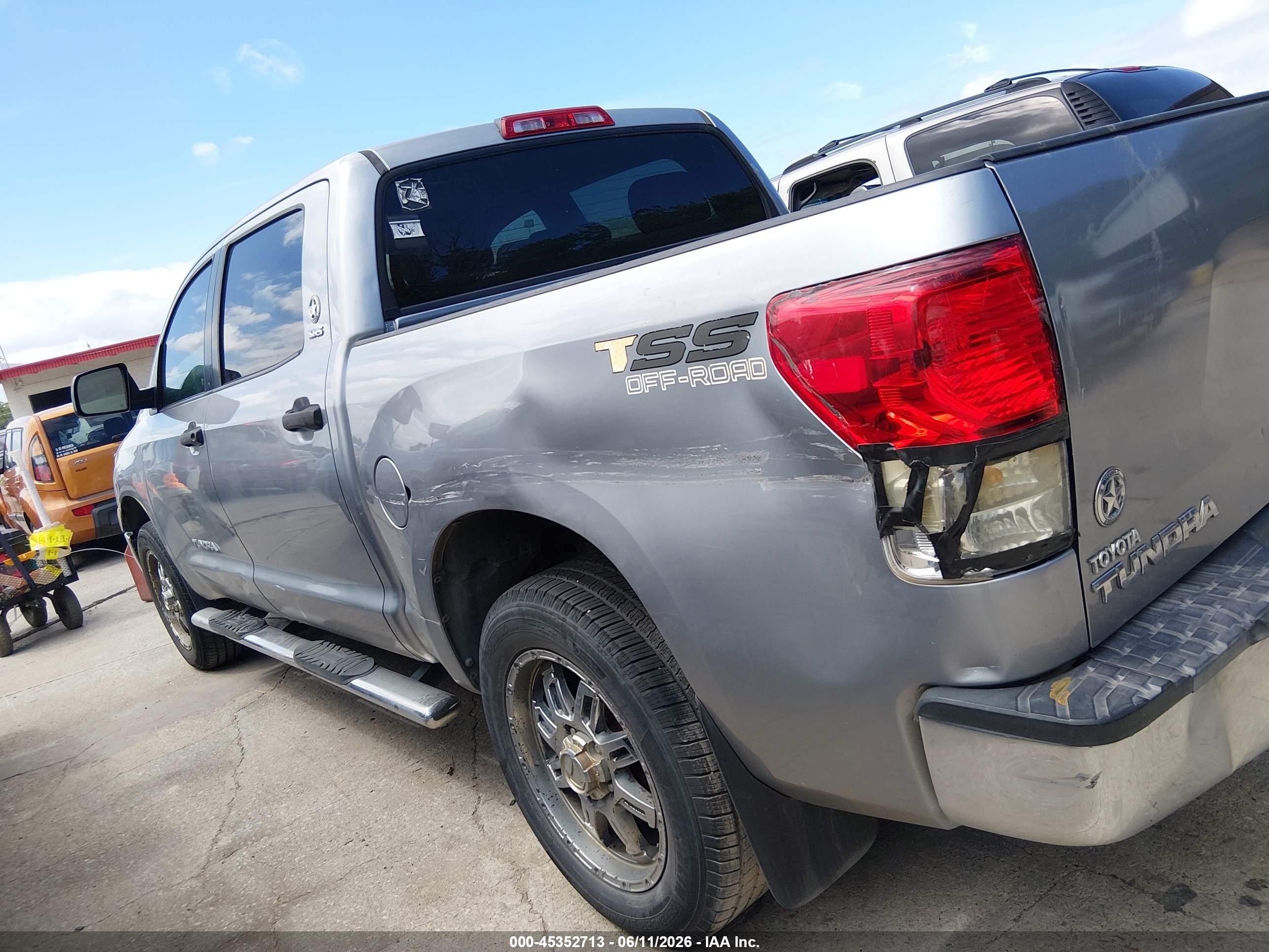 2013 Toyota Tundra Grade 4.6l V8 Gray vin: 5TFEM5F15DX057556