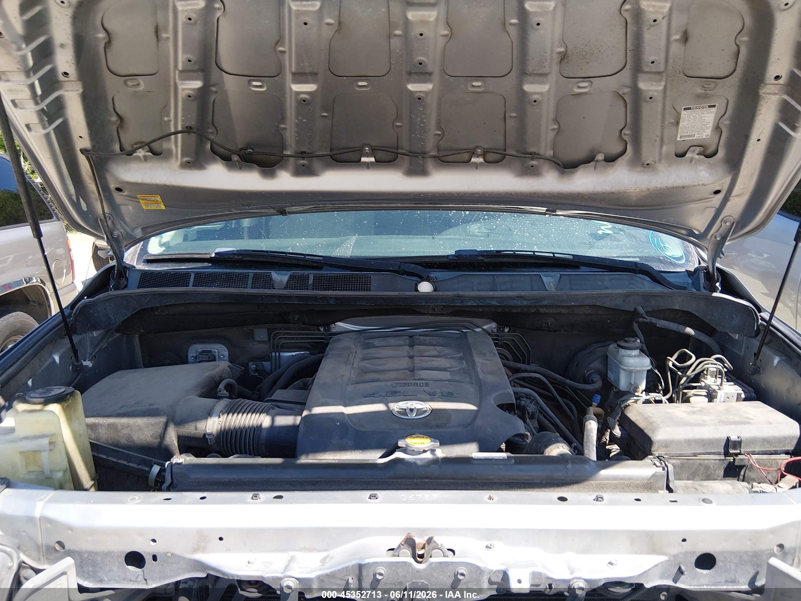 2013 Toyota Tundra Grade 4.6l V8 Gray vin: 5TFEM5F15DX057556