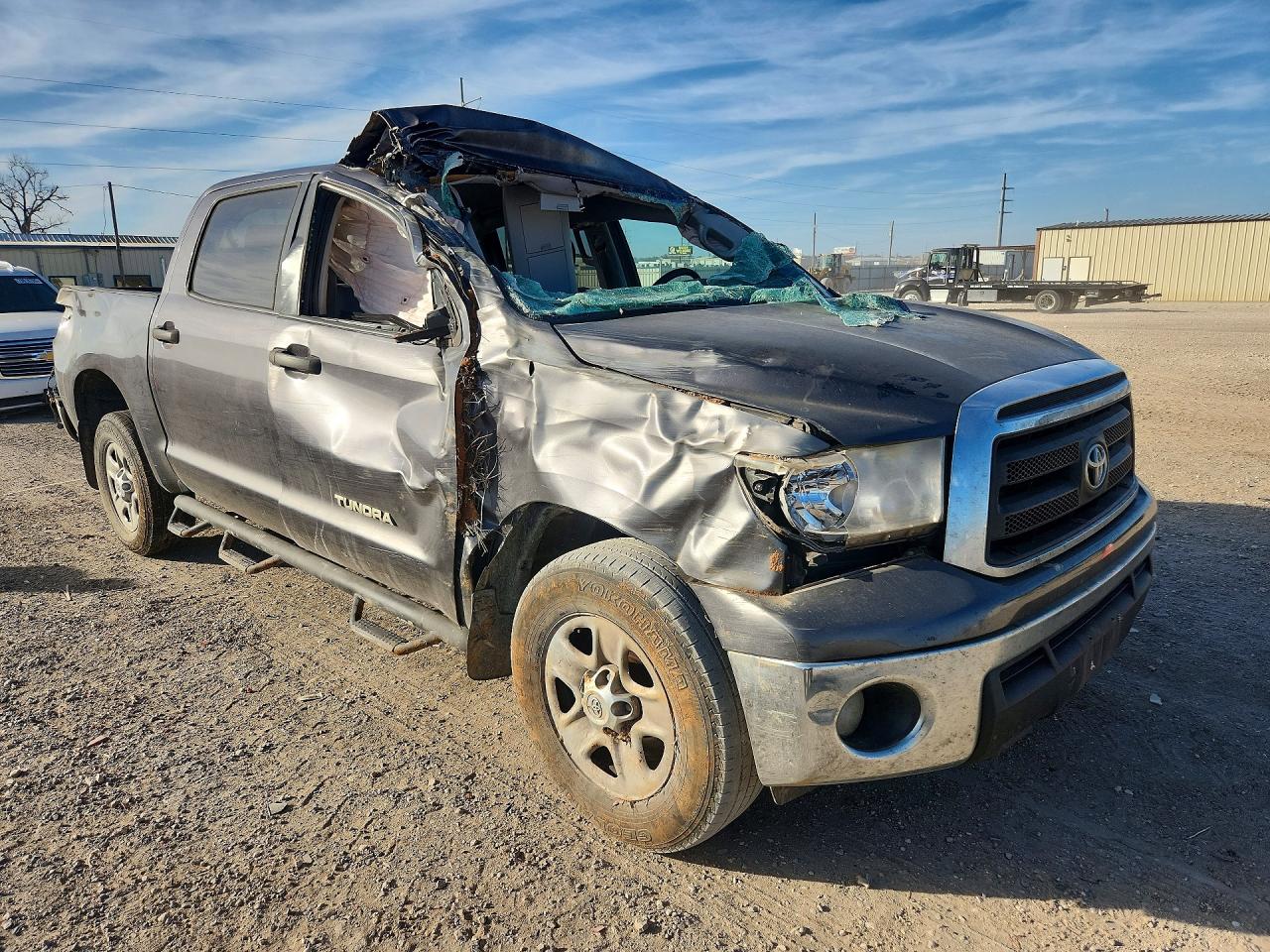 2013 Toyota Tundra Gray vin: 5TFEM5F15DX067200