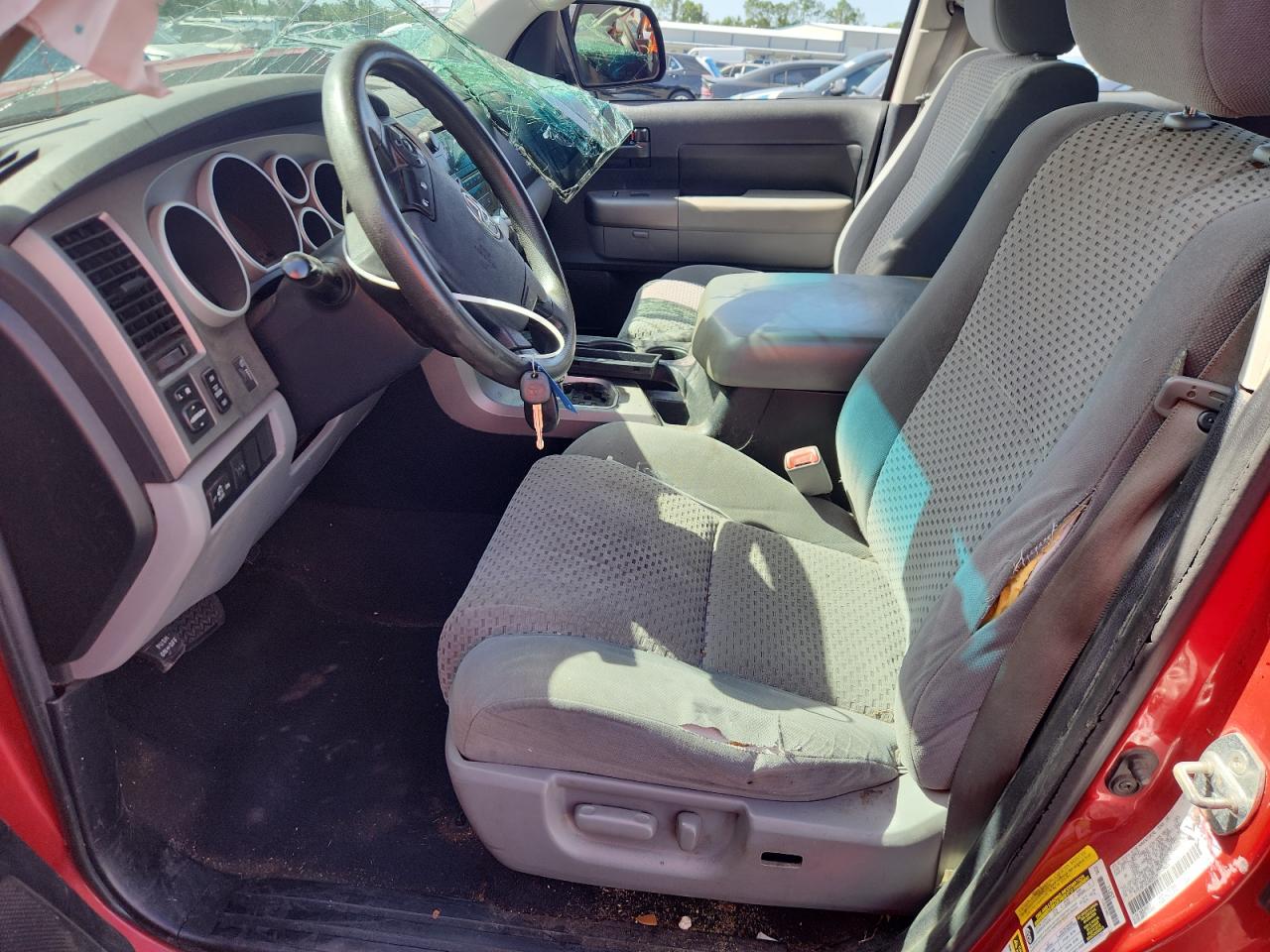2012 Toyota Tundra Crewmax Sr5 Red vin: 5TFEM5F16CX039114