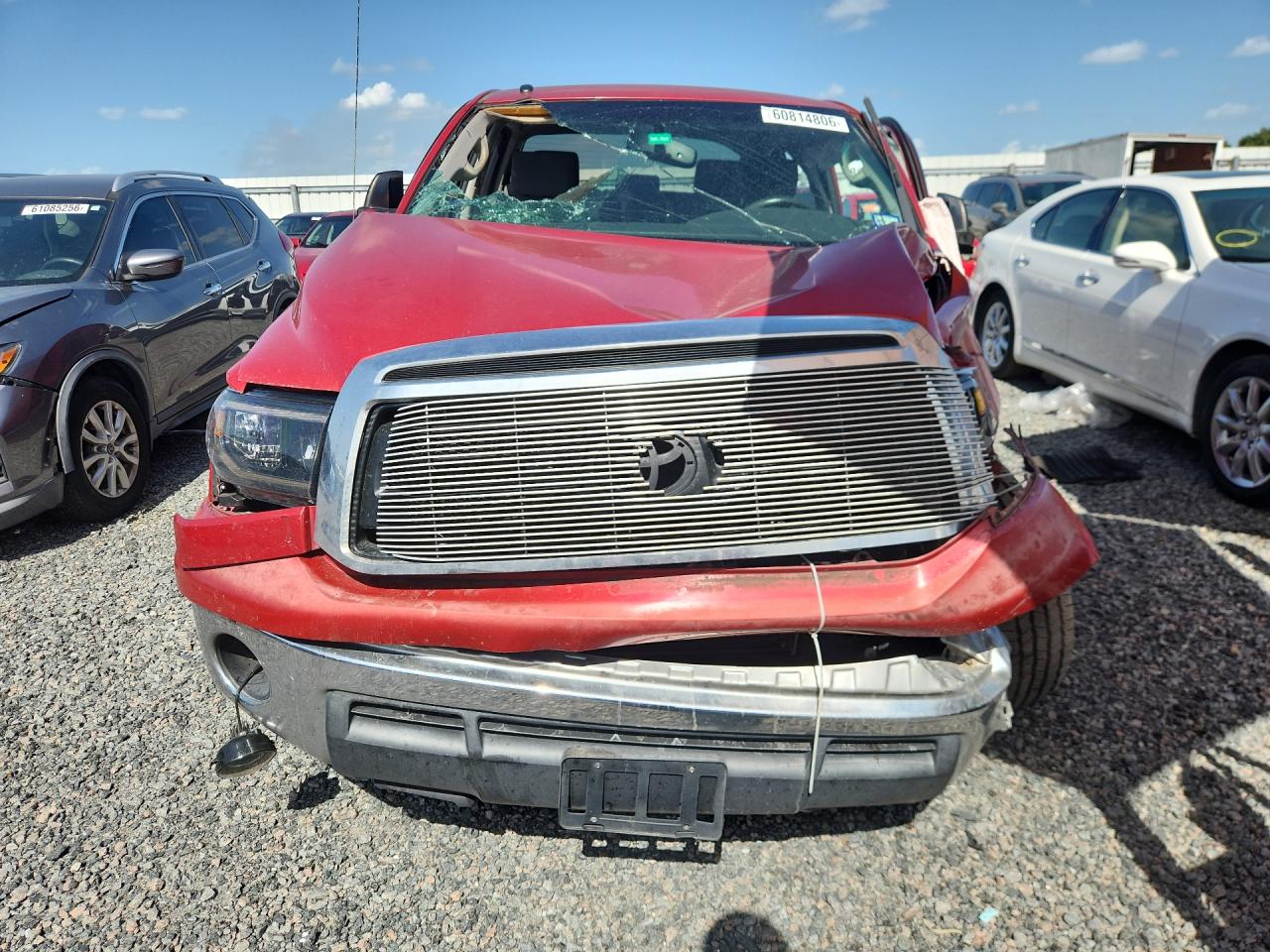 2012 Toyota Tundra Crewmax Sr5 Red vin: 5TFEM5F16CX039114