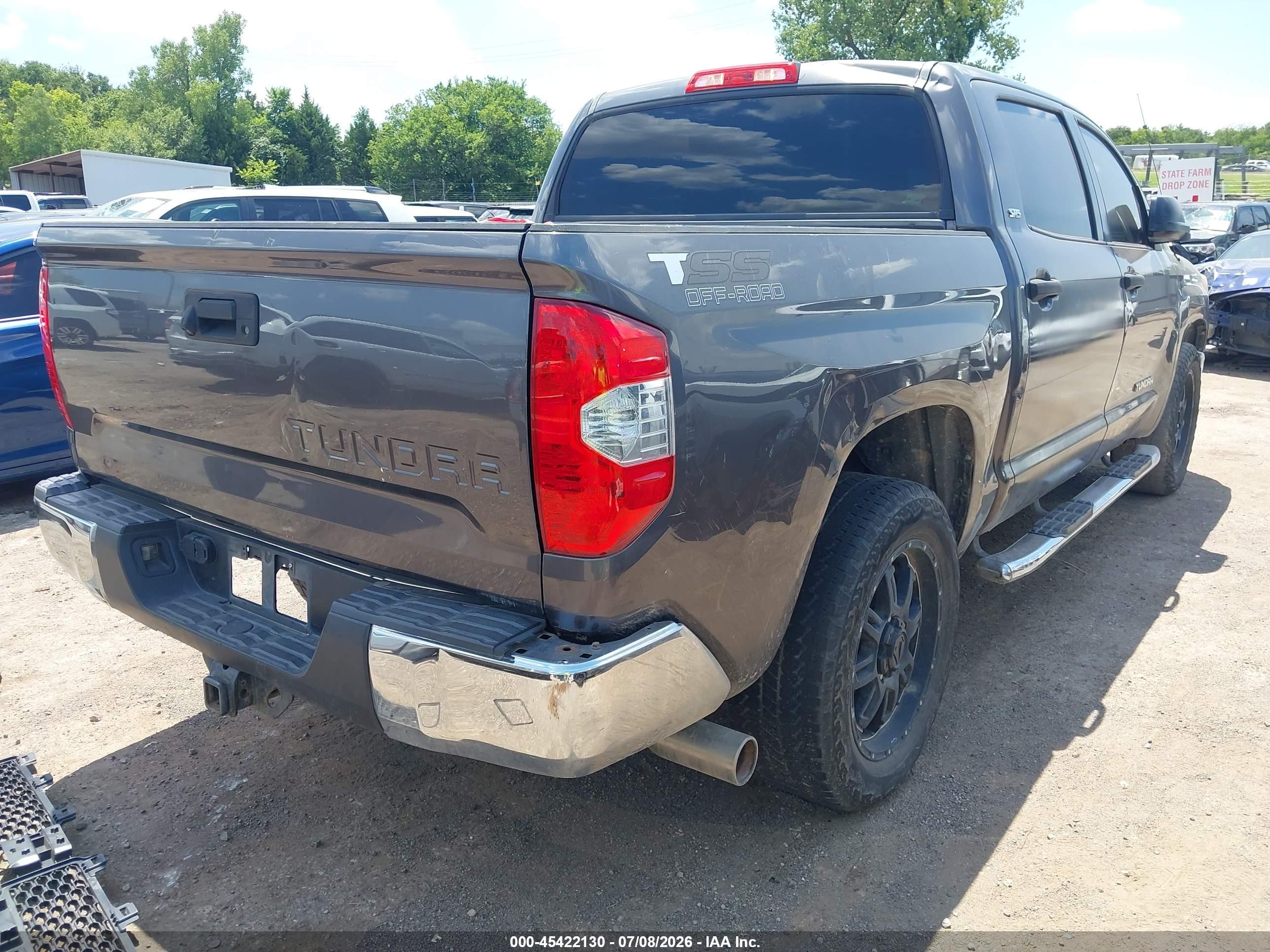 2014 Toyota Tundra Sr5 4.6l V8 Серый vin: 5TFEM5F16EX079079