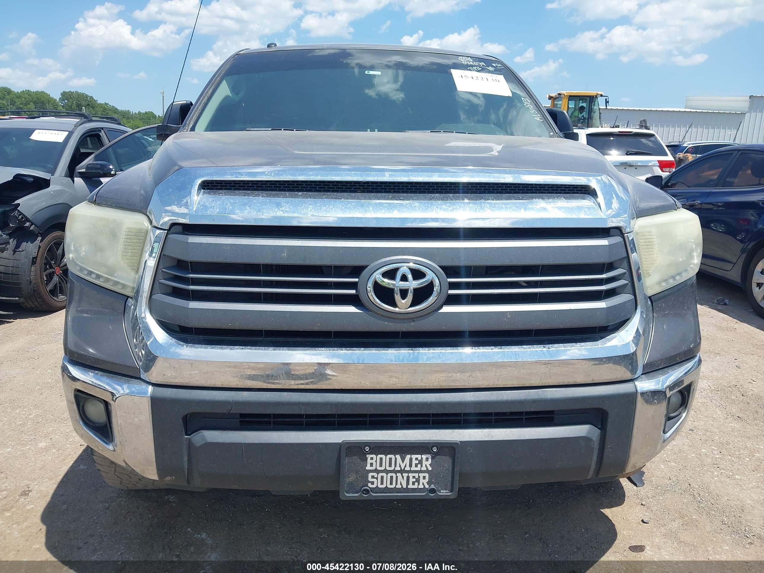 2014 Toyota Tundra Sr5 4.6l V8 Серый vin: 5TFEM5F16EX079079