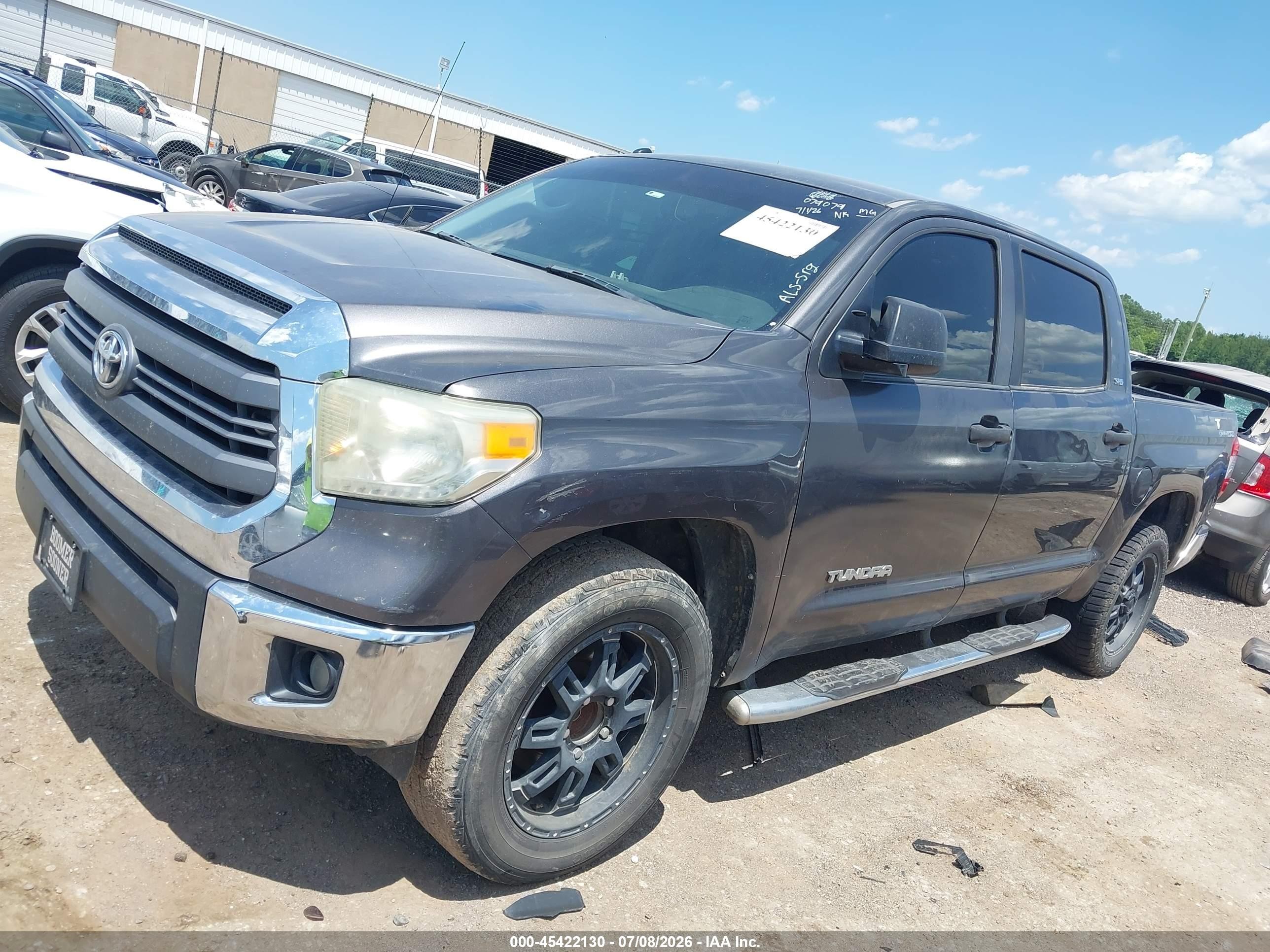 2014 Toyota Tundra Sr5 4.6l V8 Серый vin: 5TFEM5F16EX079079