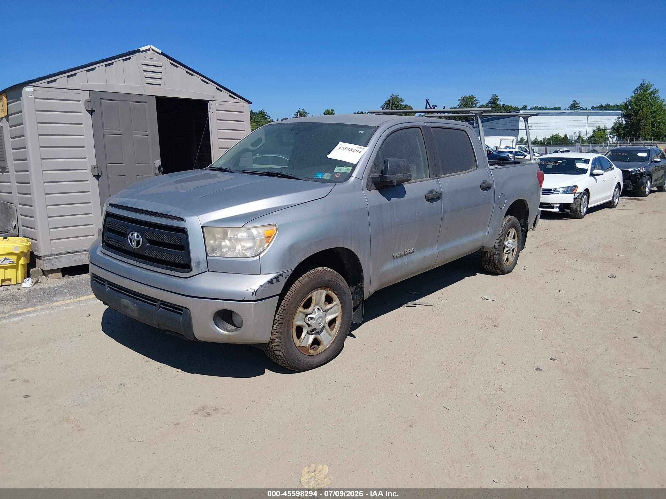 2012 Toyota Tundra Grade 4.6l V8 Silver vin: 5TFEM5F17CX037775