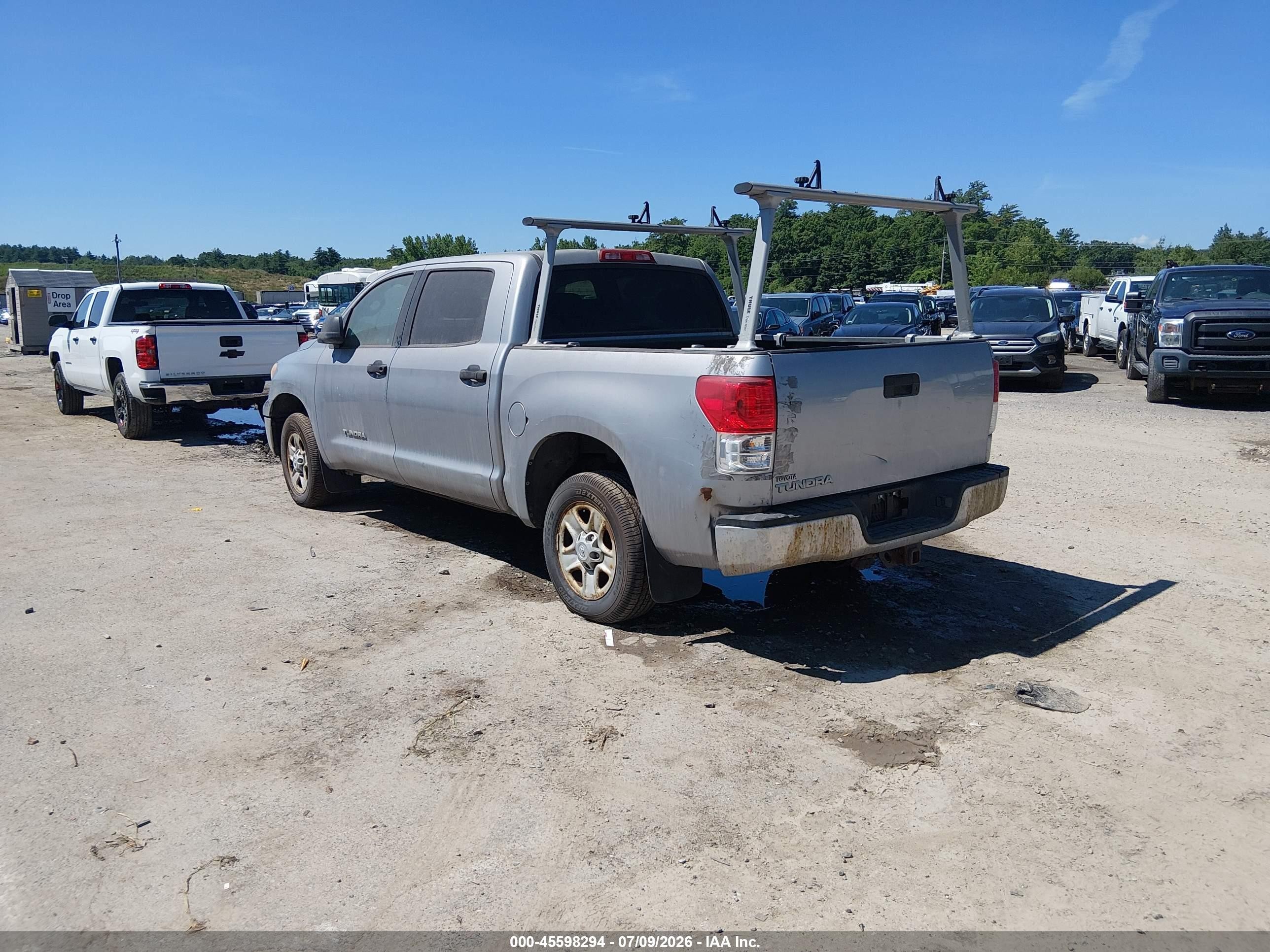 2012 Toyota Tundra Grade 4.6l V8 Silver vin: 5TFEM5F17CX037775