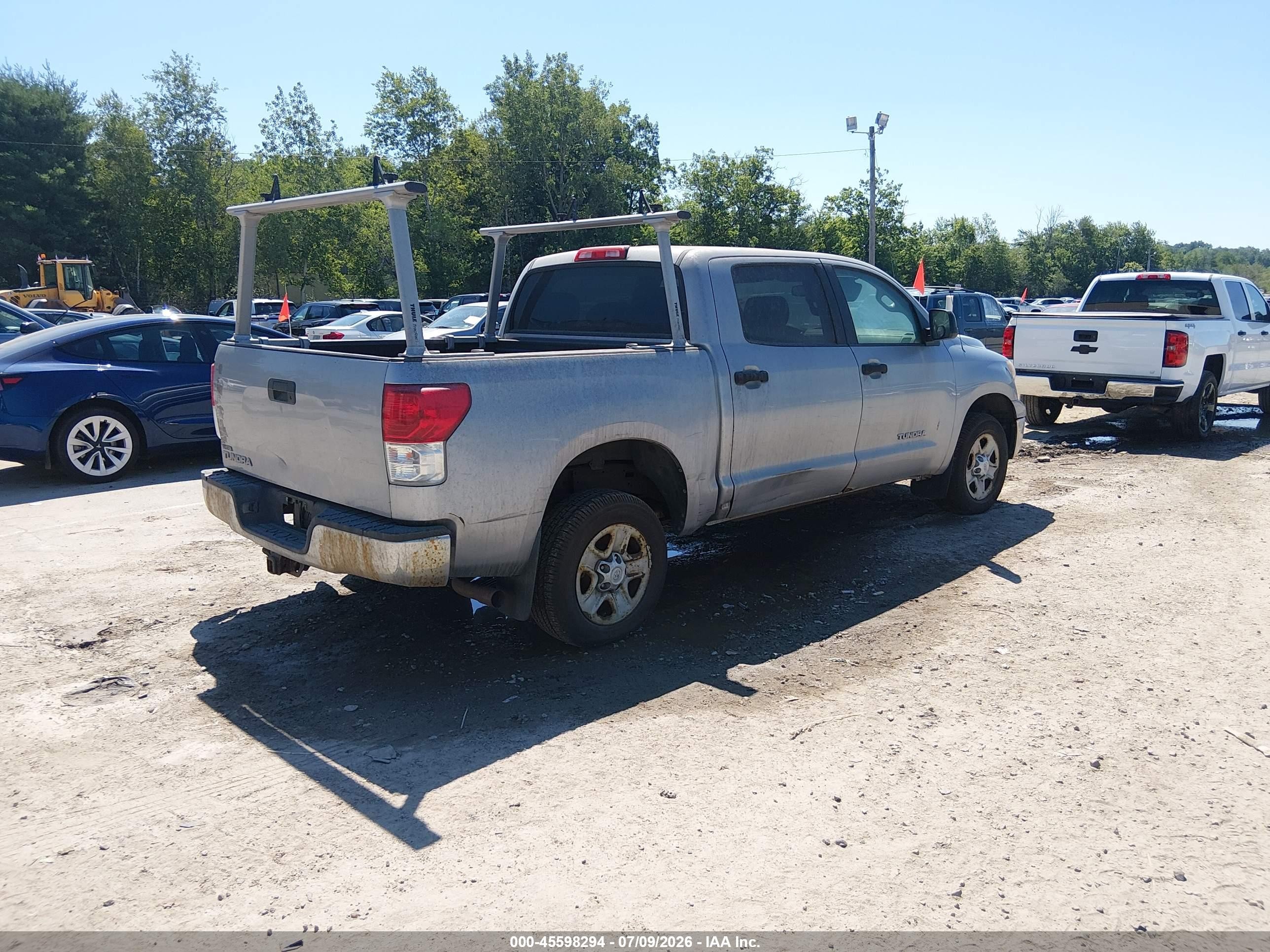 2012 Toyota Tundra Grade 4.6l V8 Silver vin: 5TFEM5F17CX037775