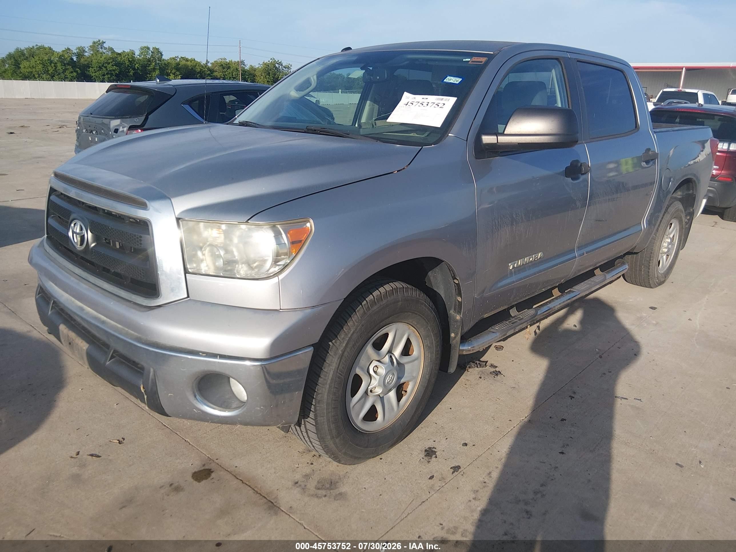 2012 Toyota Tundra Grade 4.6l V8 Silver vin: 5TFEM5F17CX049618