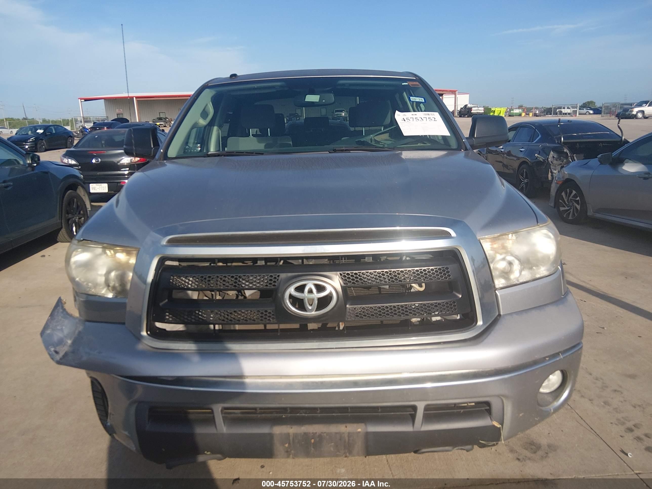 2012 Toyota Tundra Grade 4.6l V8 Silver vin: 5TFEM5F17CX049618