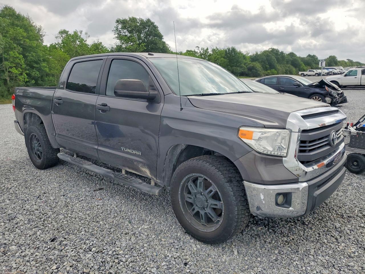 2014 Toyota Tundra Crewmax Sr5 Gray vin: 5TFEM5F17EX080449