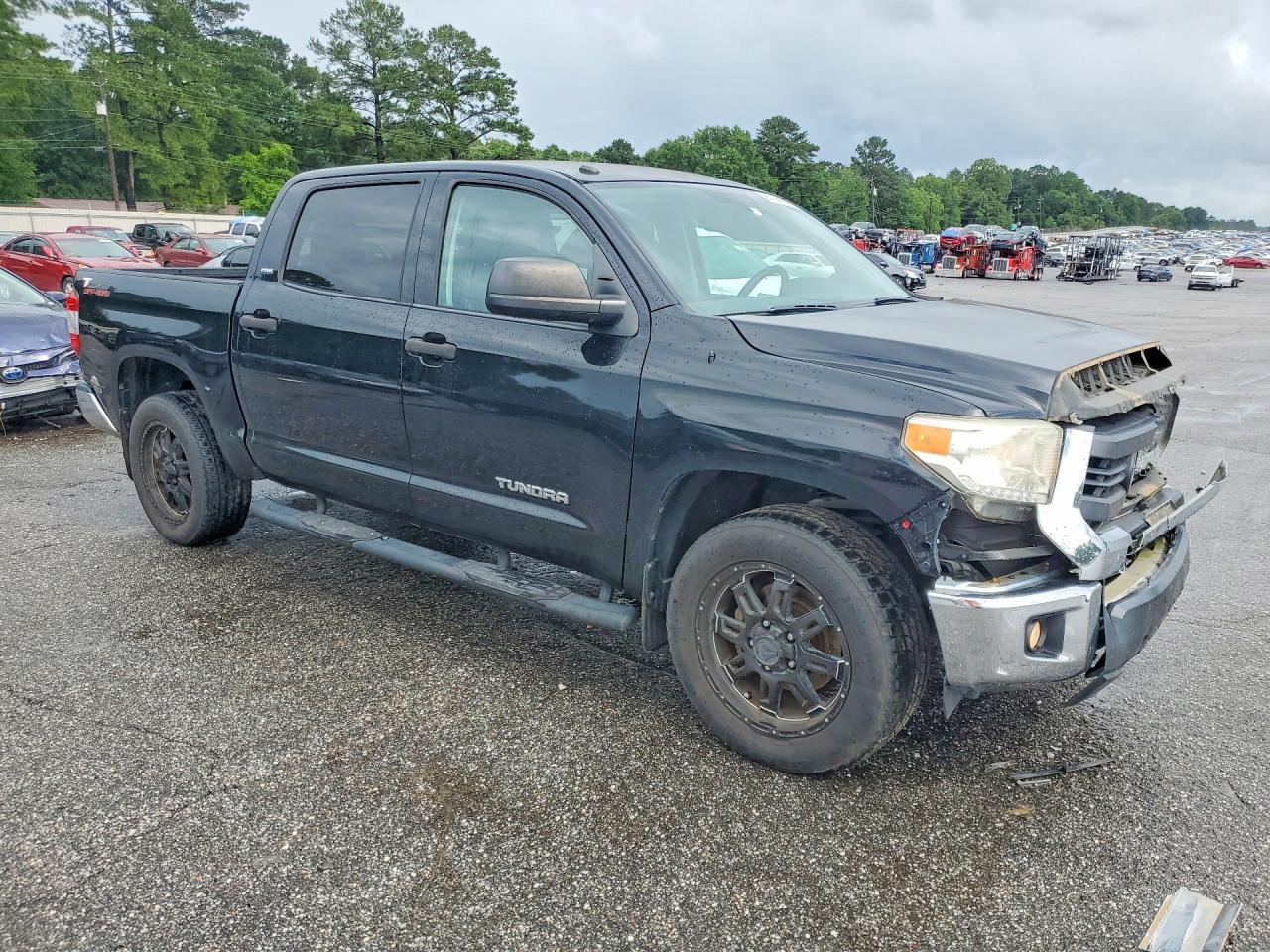 2015 Toyota Tundra Crewmax Sr5 Black vin: 5TFEM5F17FX092554