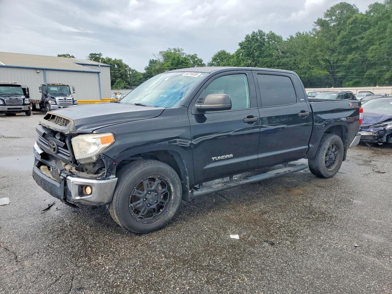 2015 Toyota Tundra Crewmax Sr5 Black vin: 5TFEM5F17FX092554