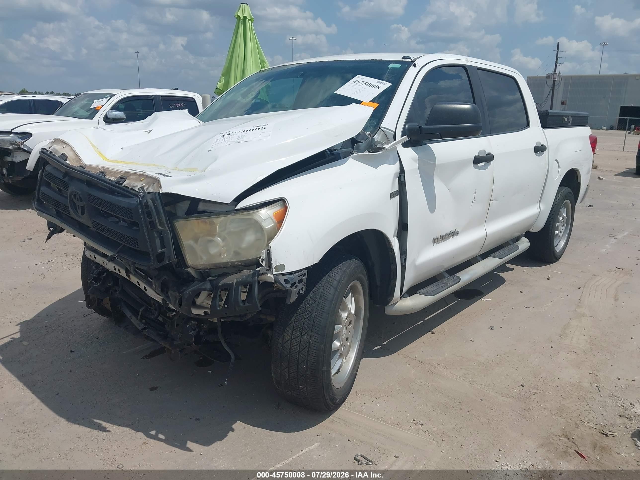 2011 Toyota Tundra Grade 4.6l V8 White vin: 5TFEM5F18BX033586