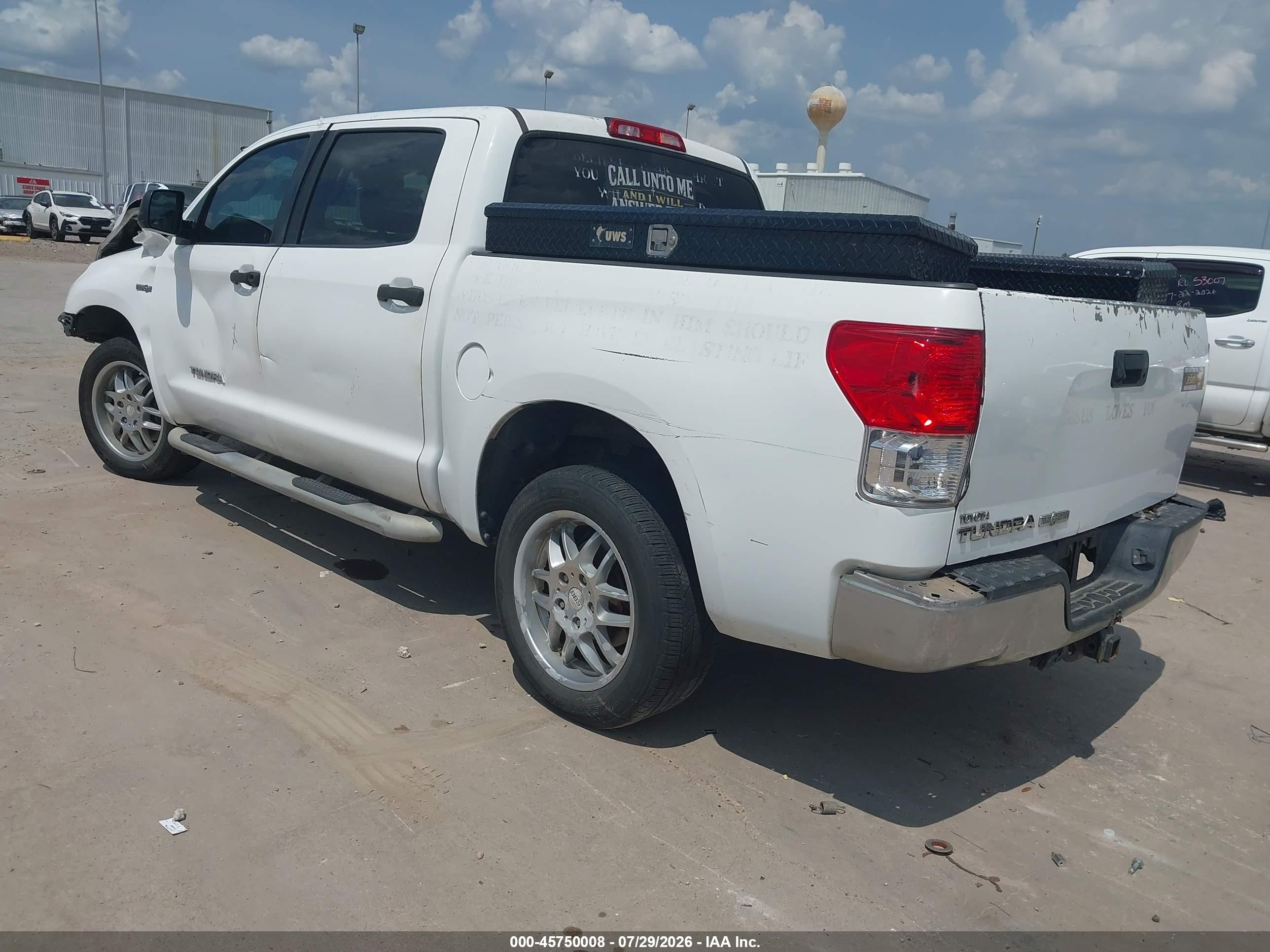 2011 Toyota Tundra Grade 4.6l V8 White vin: 5TFEM5F18BX033586