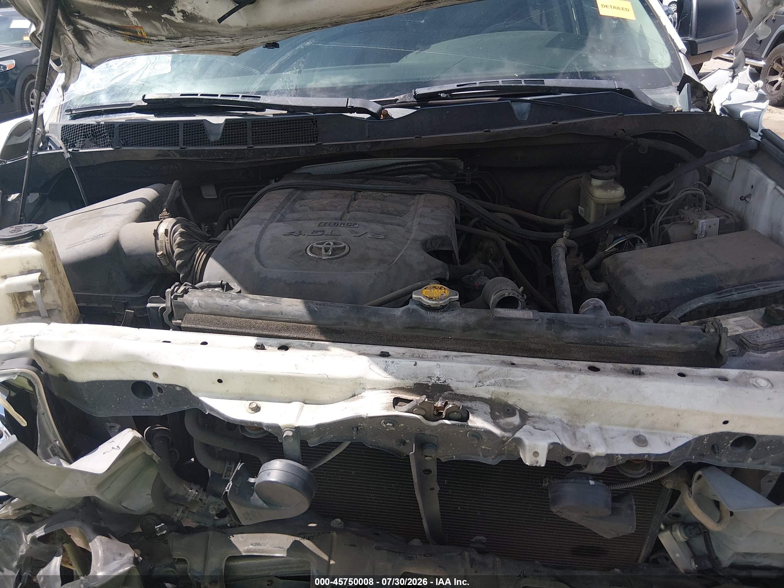 2011 Toyota Tundra Grade 4.6l V8 White vin: 5TFEM5F18BX033586