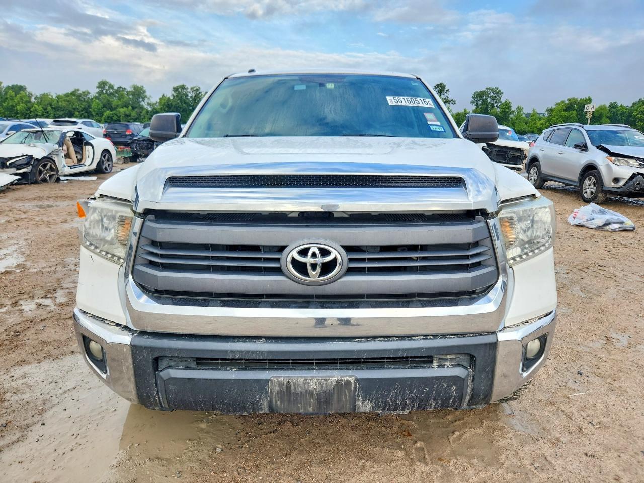 2014 Toyota Tundra Crewmax Sr5 Белый vin: 5TFEM5F18EX077544